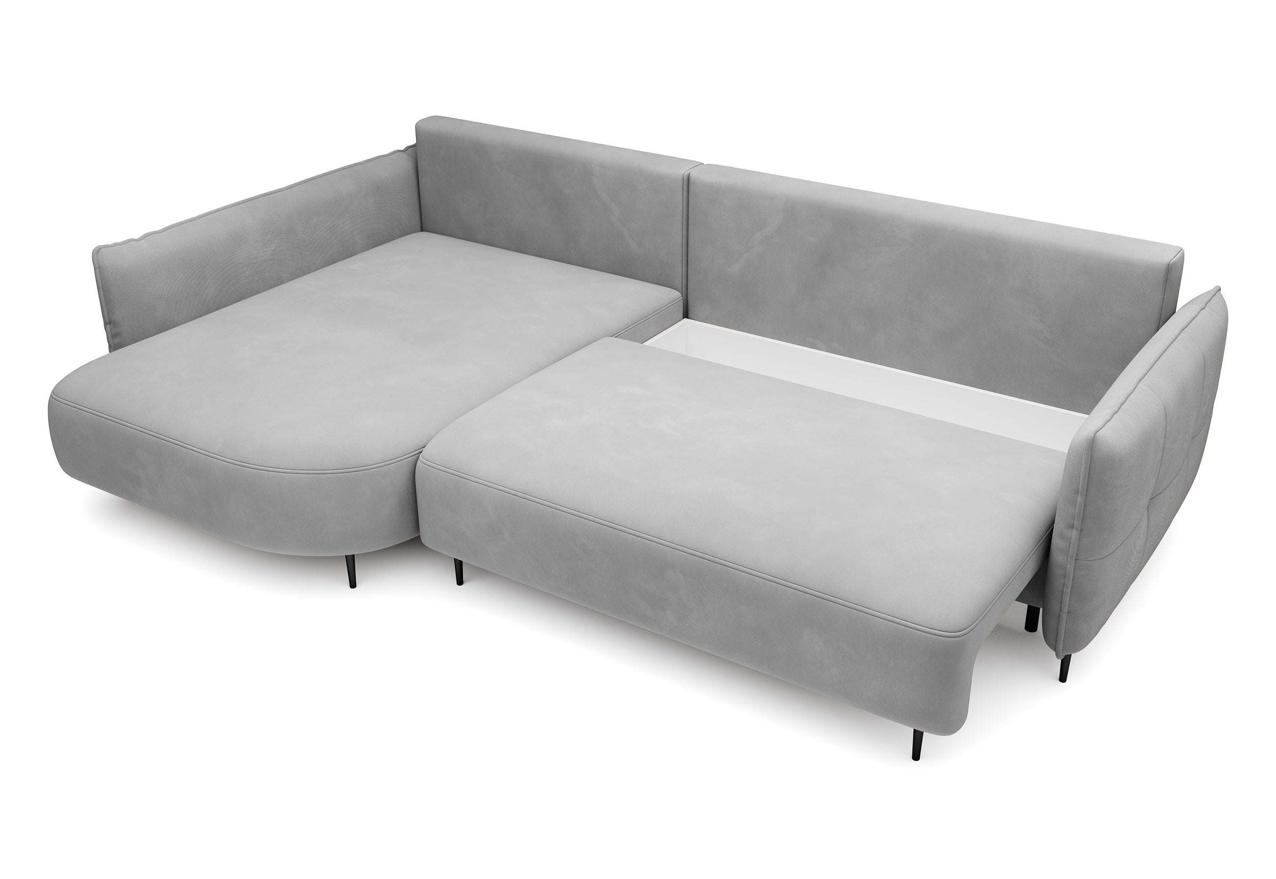 selsey-oblivio-ecksofa-l-links-mit-schlaffunktion-und-stauraum-grauer-samt image 5