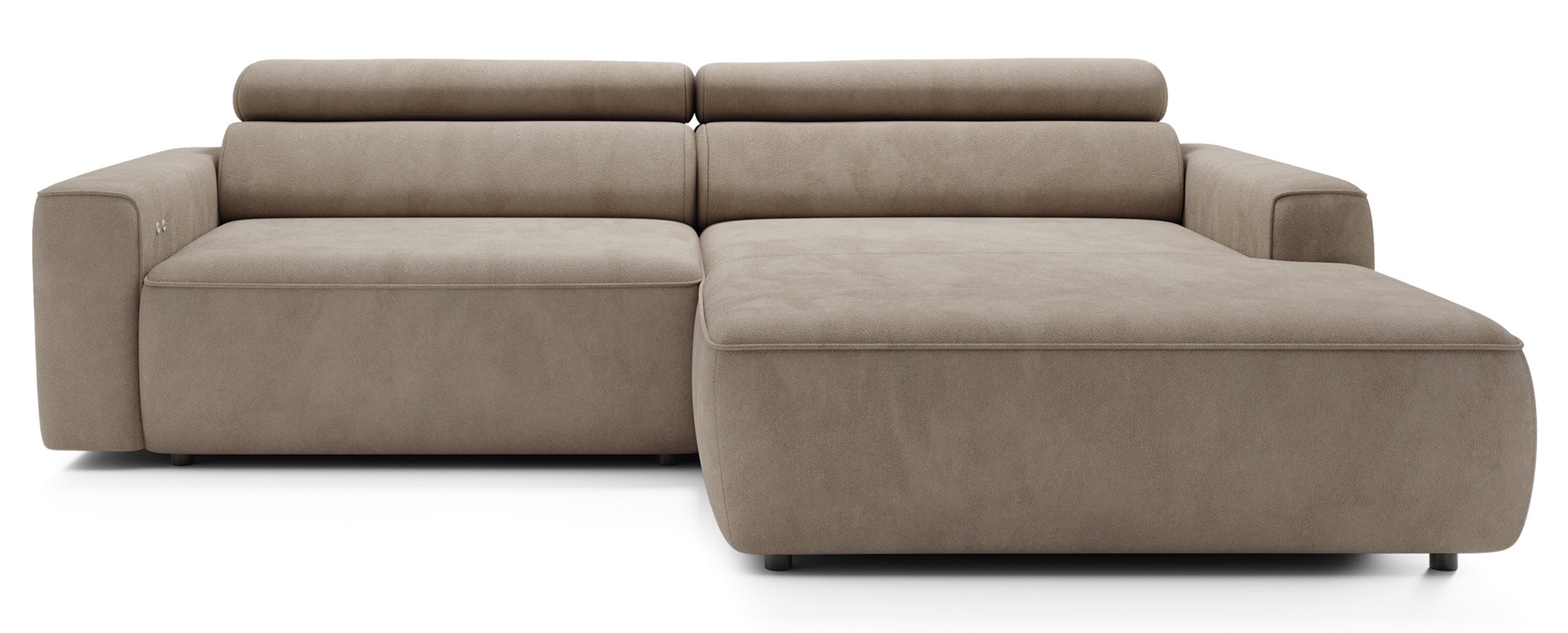 selsey-fando-ecksofa-l-f-rmig-rechts-mit-elektrischem-auszug-beige-samt image 1