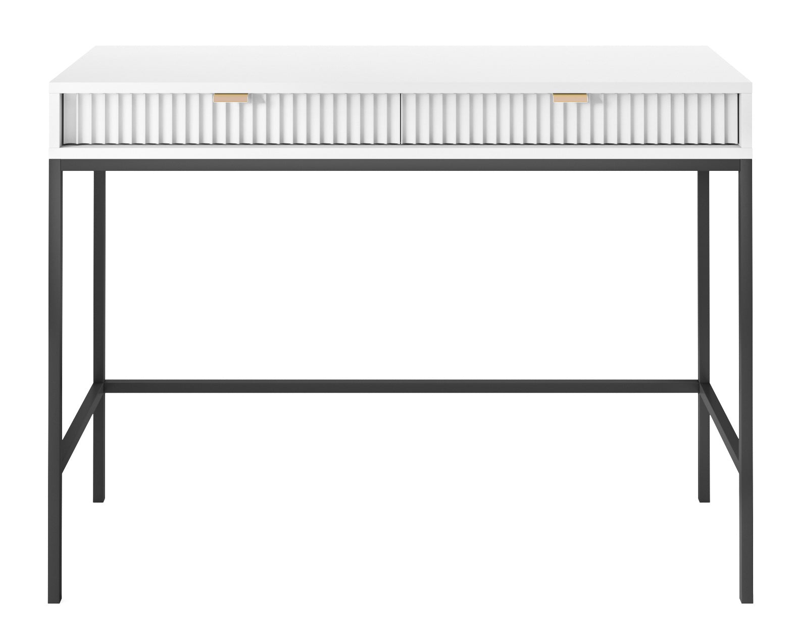 selsey-vellore-schminktisch-104-cm-wei-mit-gerillten-fronten-und-goldenen-griffe image 5