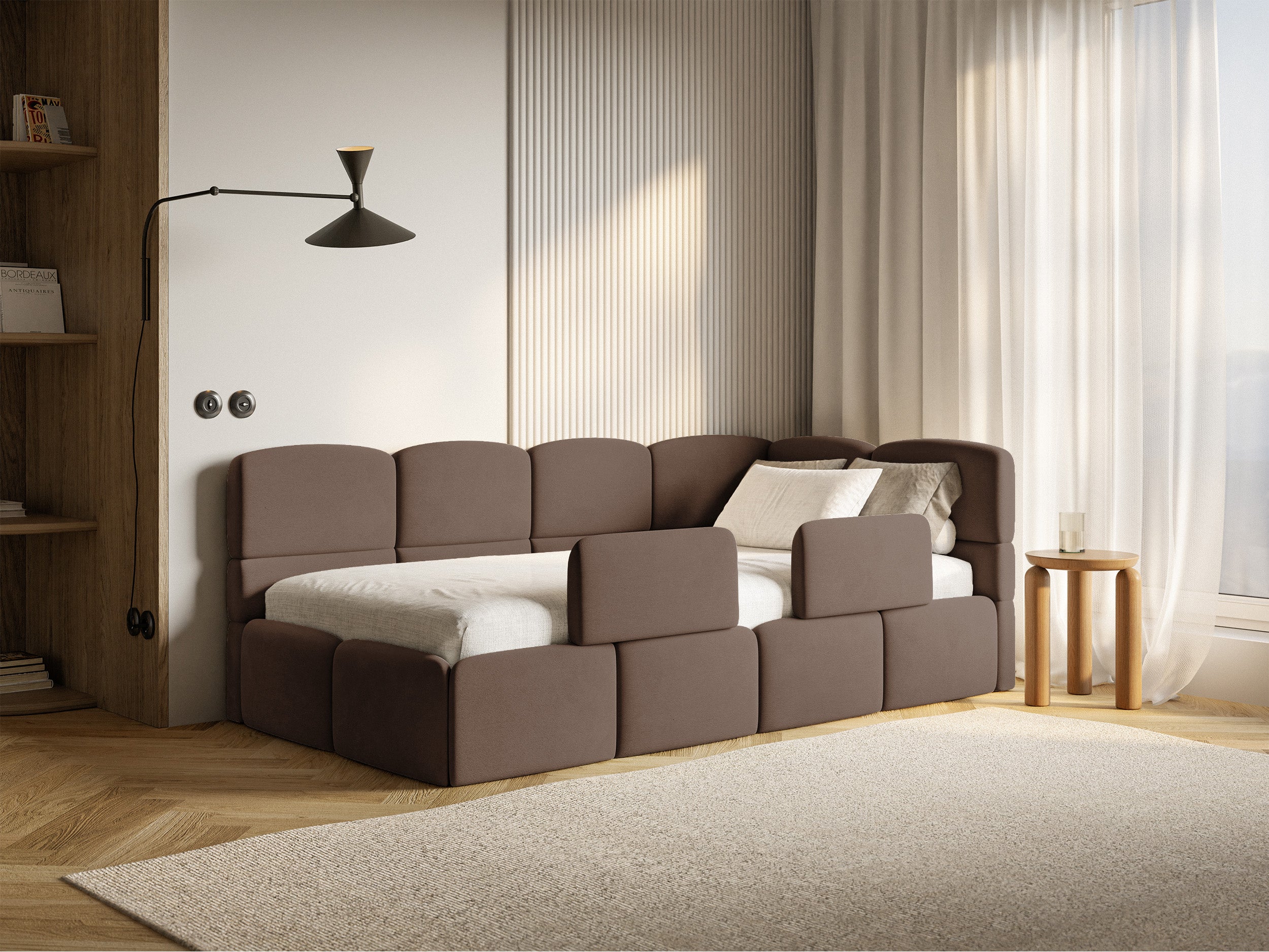 selsey-cloudy-jugendbett-90x200-cm-rechts-brauner-velours-mit-stauraum image 4