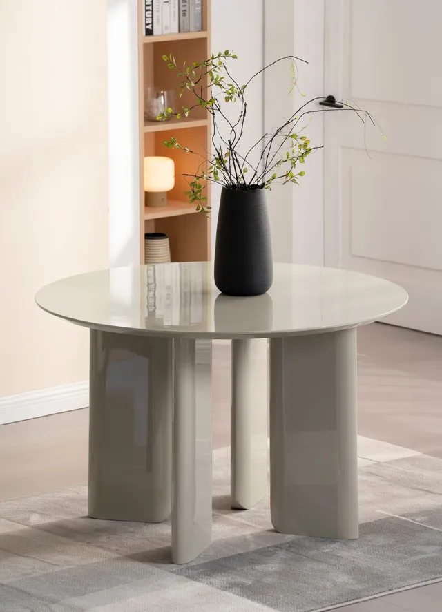 selsey-plowles-esstisch-durchmesser-120-cm-beige-hochglanz image 1