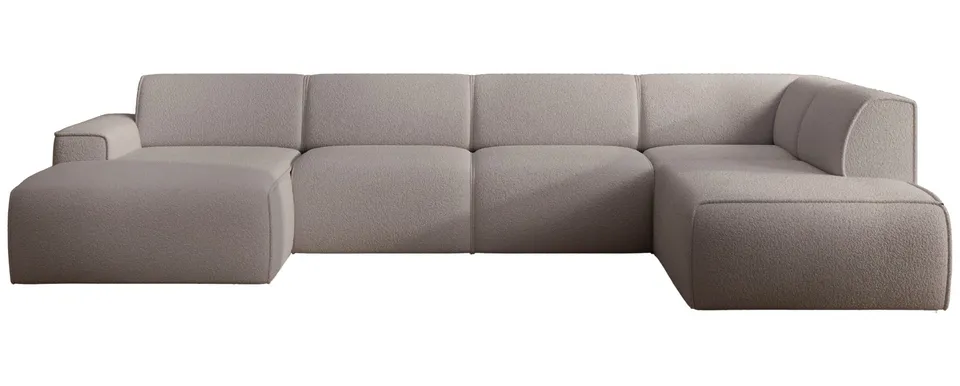 selsey-bouvi-ecksofa-u-f-rmig-rechtsseitig-grau-braun-boucl image 1