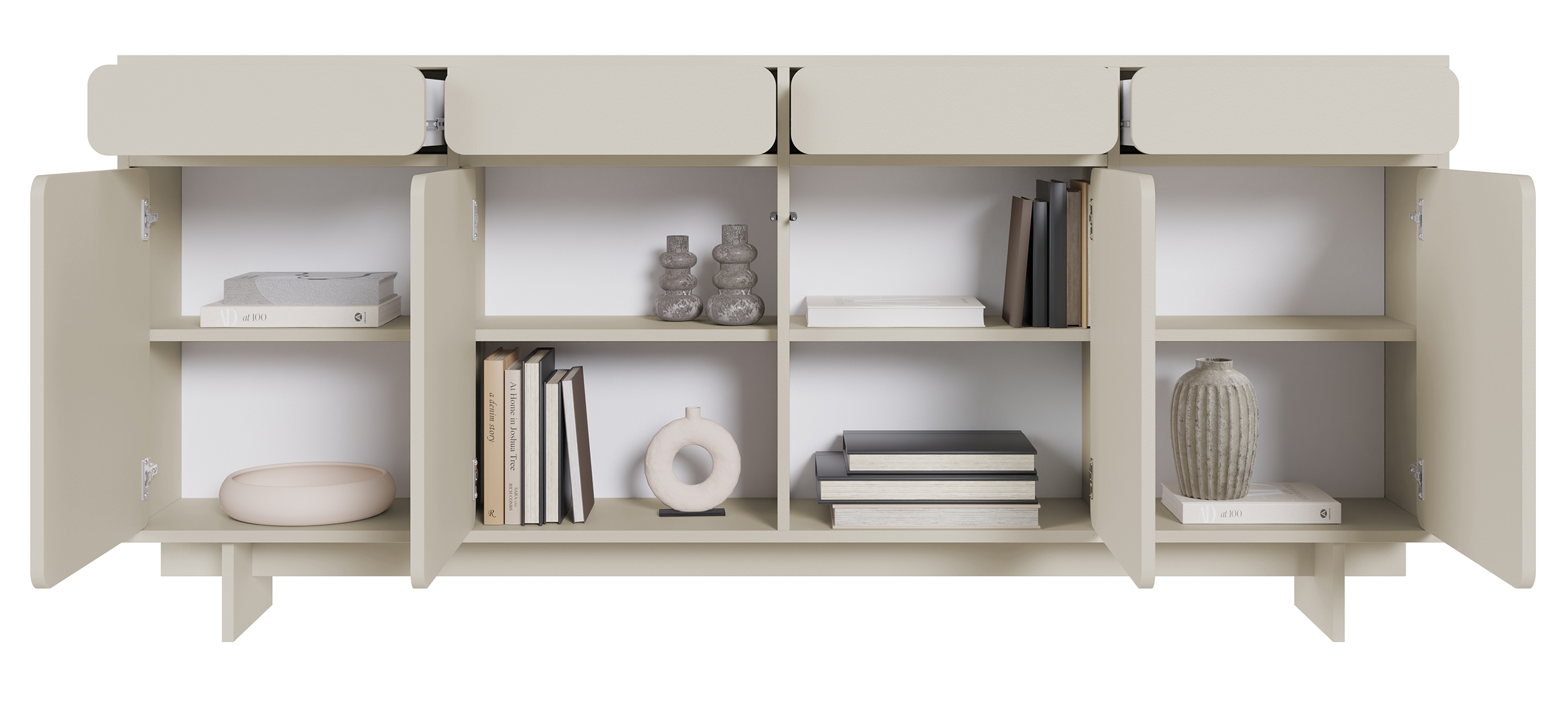 selsey-wuwu-kommode-200-cm-mit-vier-schubf-chern-grau-beige image 6
