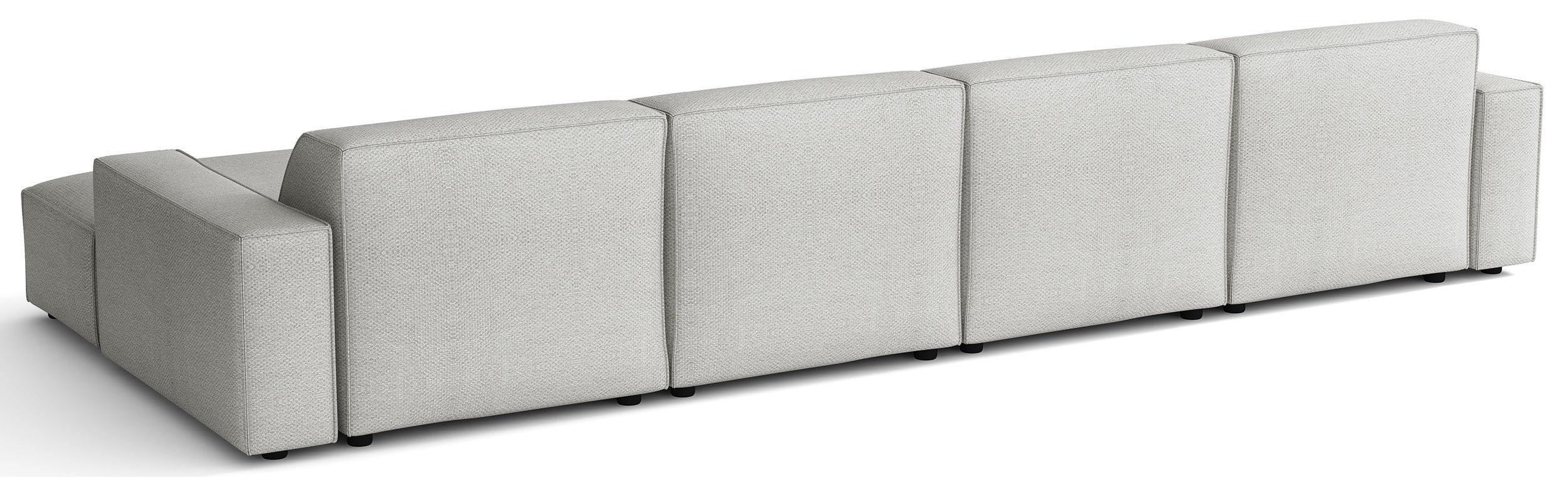 selsey-sellmo-ecksofa-u-f-rmig-modular-universal-hellgrauer-chenille image 4
