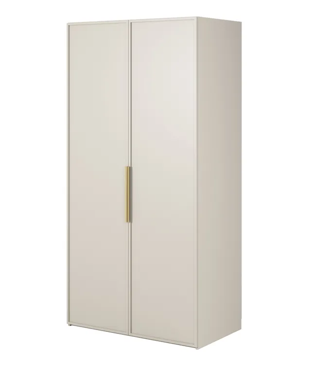 selsey-frame-100-cm-zweifl-geliger-kleiderschrank-mit-kleiderstange-und-regalen- image 1
