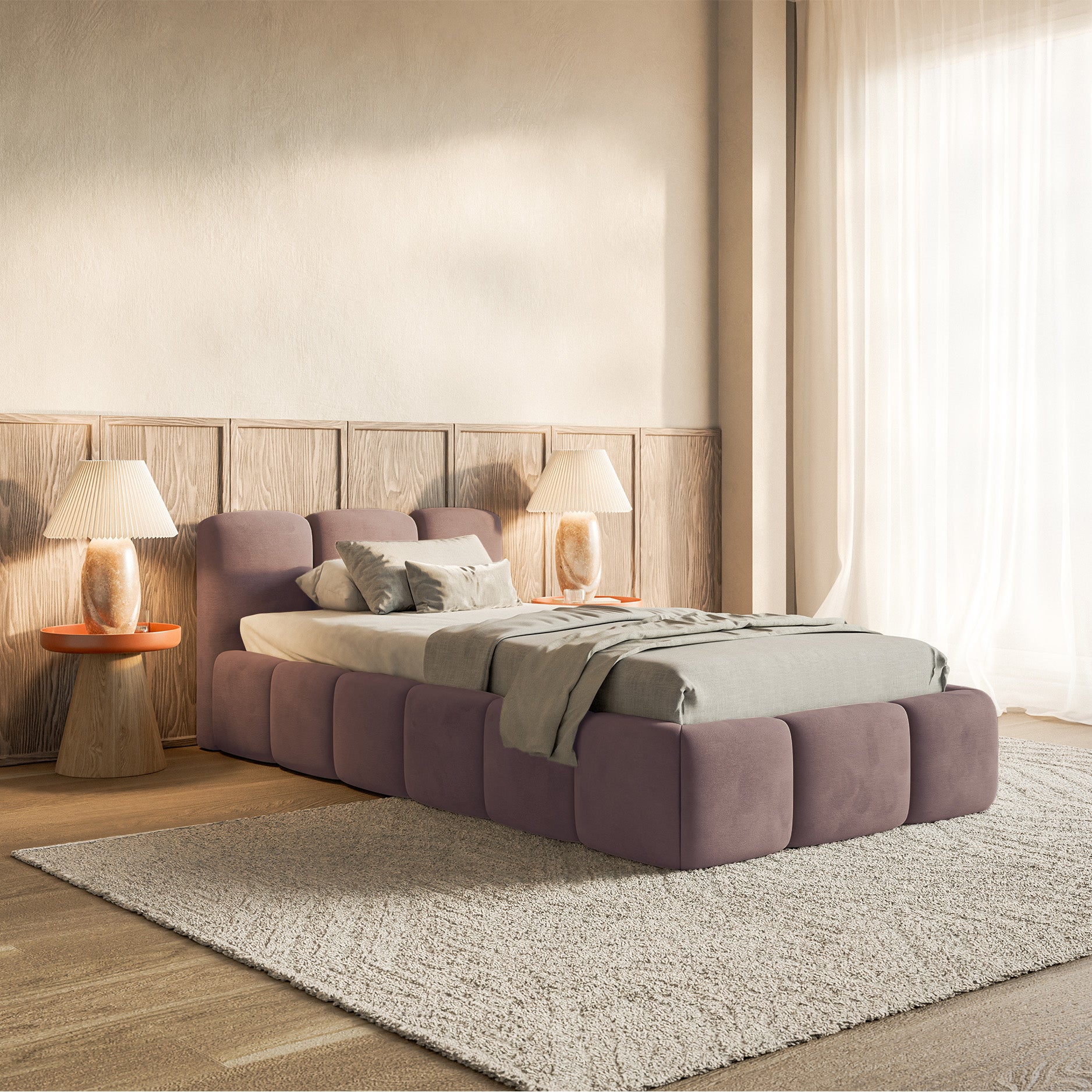 selsey-cloudy-low-gepolstertes-bett-90x200-cm-mit-stauraum-hellrosa-velours image 2
