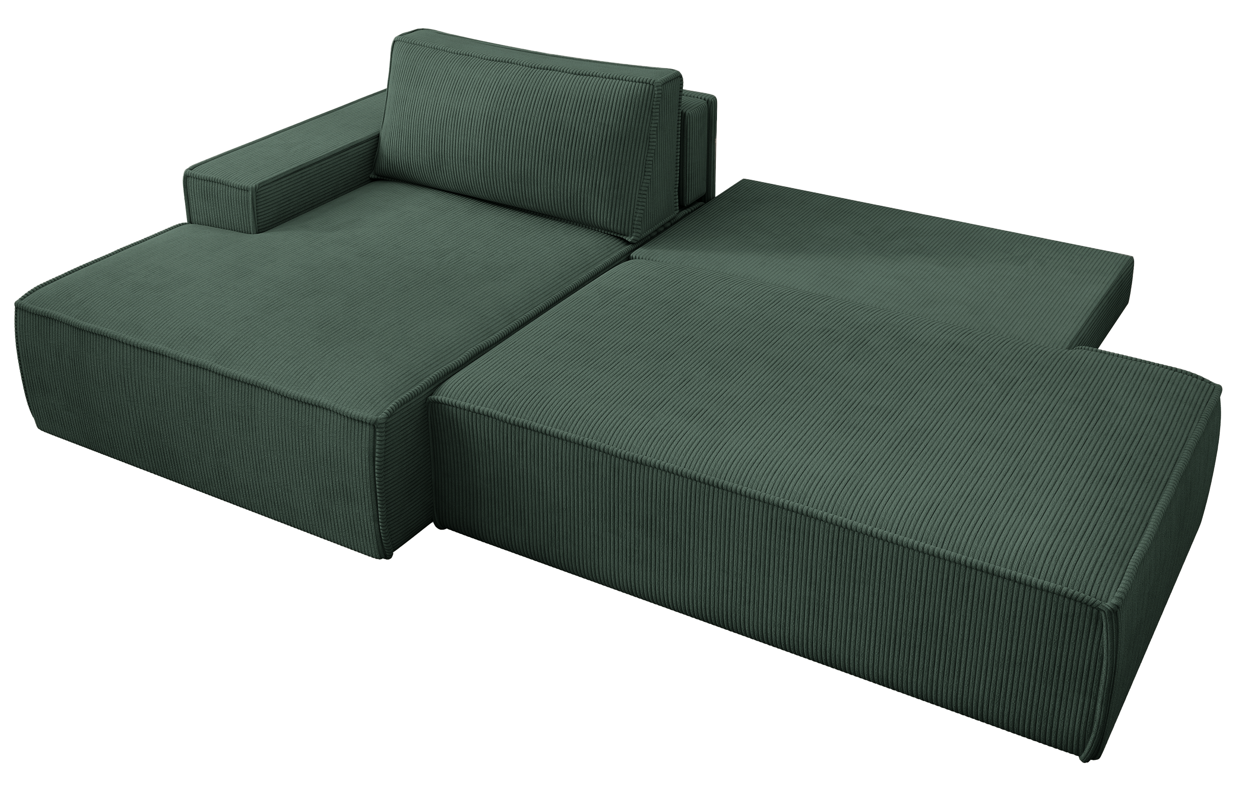 selsey-felicjo-ecksofa-links-mit-schlaffunktion-und-stauraum-dunkelgr-ner-cord image 4