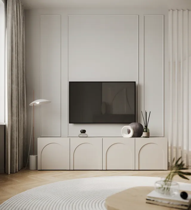 selsey-arkadia-tv-schrank-200-cm-mit-vier-t-ren-und-gefr-sten-fronten-kaschmir image 1