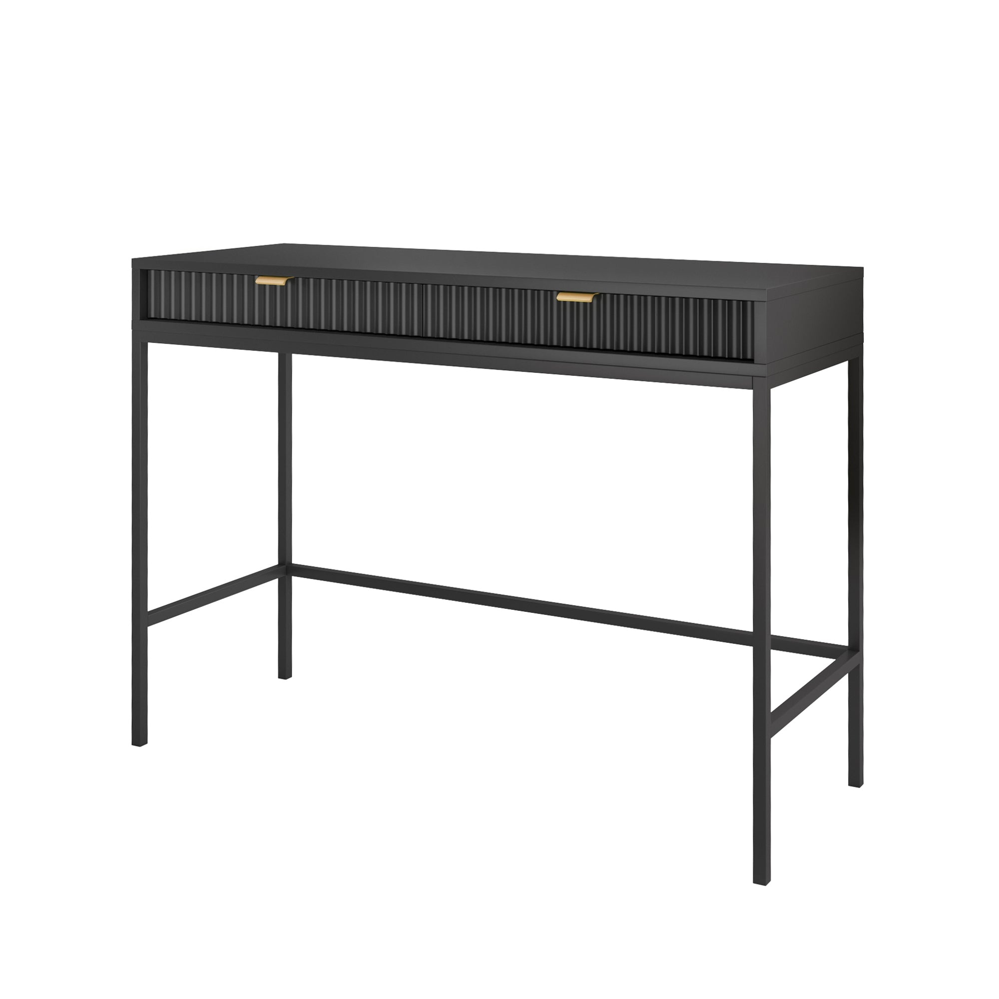 selsey-vellore-schminktisch-schreibtisch-104-cm-schwarz-mit-rillenfronten image 1