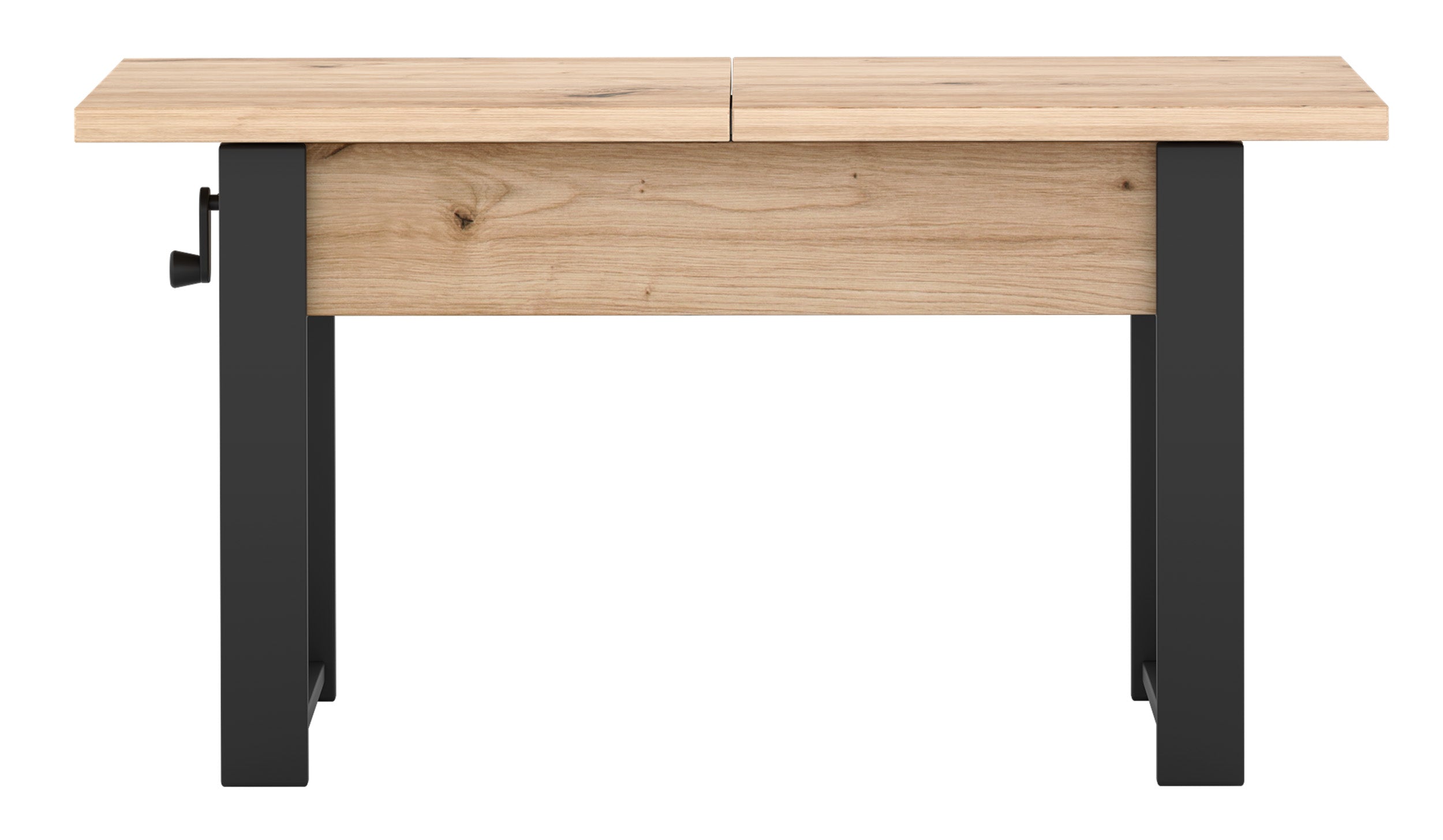 selsey-hugo-ausziehbarer-couchtisch-120-157-x67-cm-artisan-eiche-mit-schwarzen-b image 6