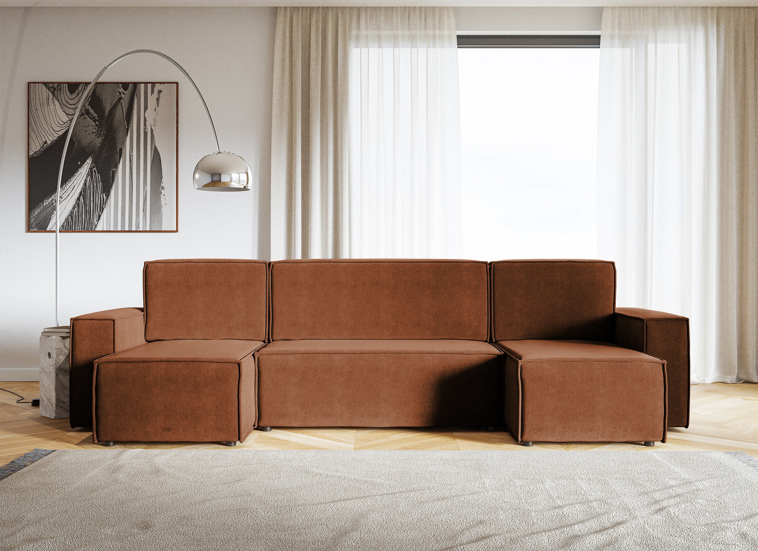 selsey-copertino-u-form-ecksofa-mit-schlaffunktion-und-stauraum-kupfer-hydrophob image 2