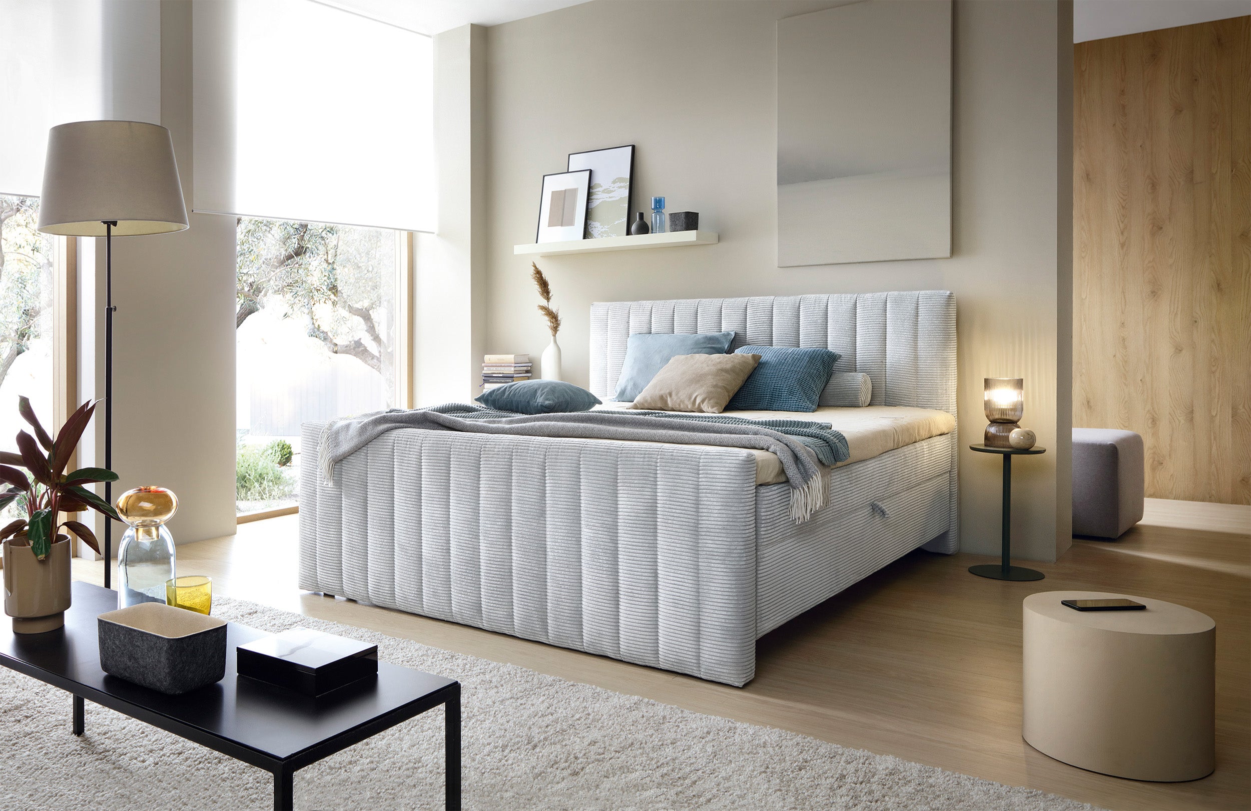 selsey-lullabino-kontinentalbett-180x200-cm-mit-stauraum-und-topper-hellgrauer-c image 2