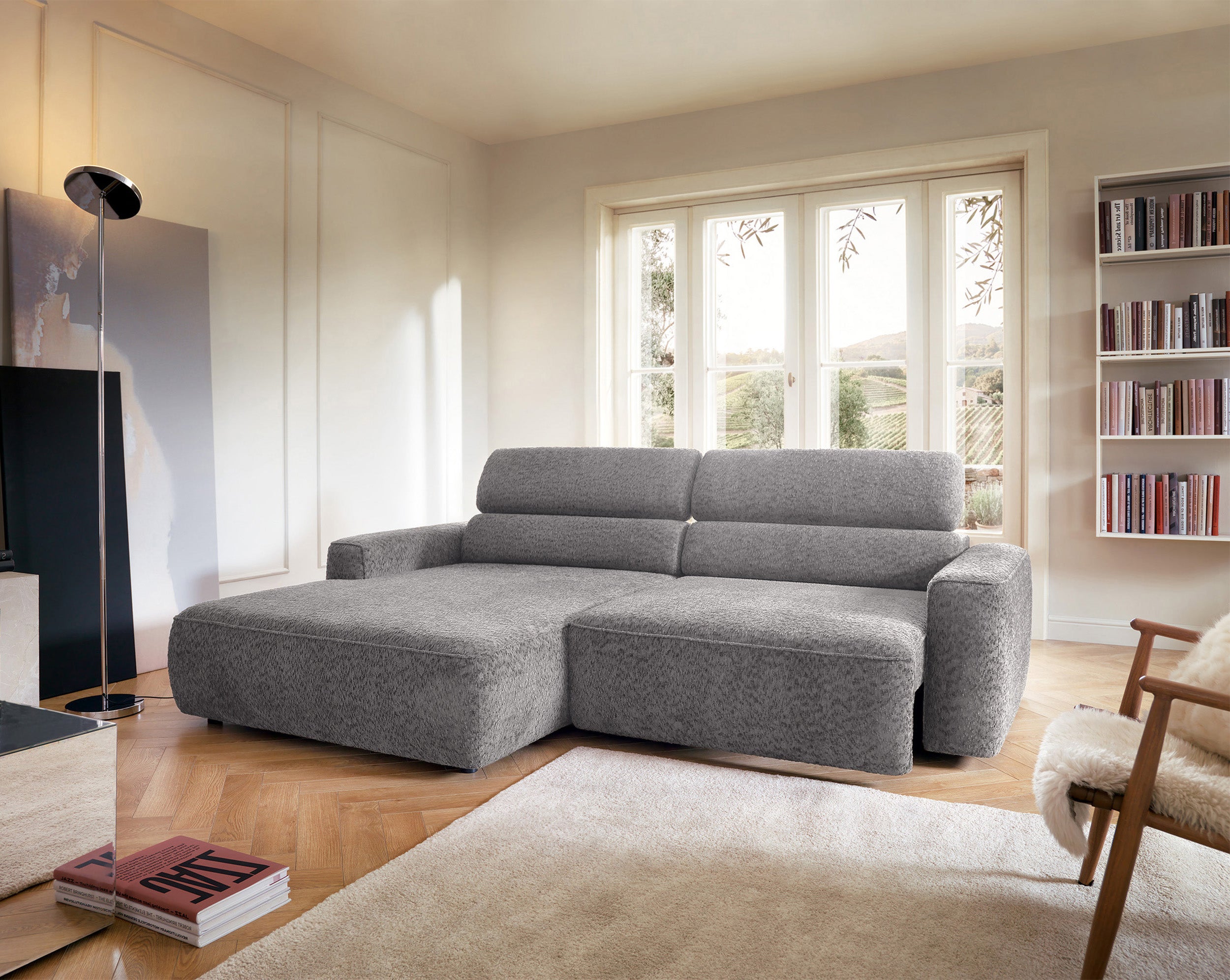 selsey-fando-ecksofa-l-form-links-mit-elektrisch-ausziehbarem-sitz-hellgrauer-ch image 3