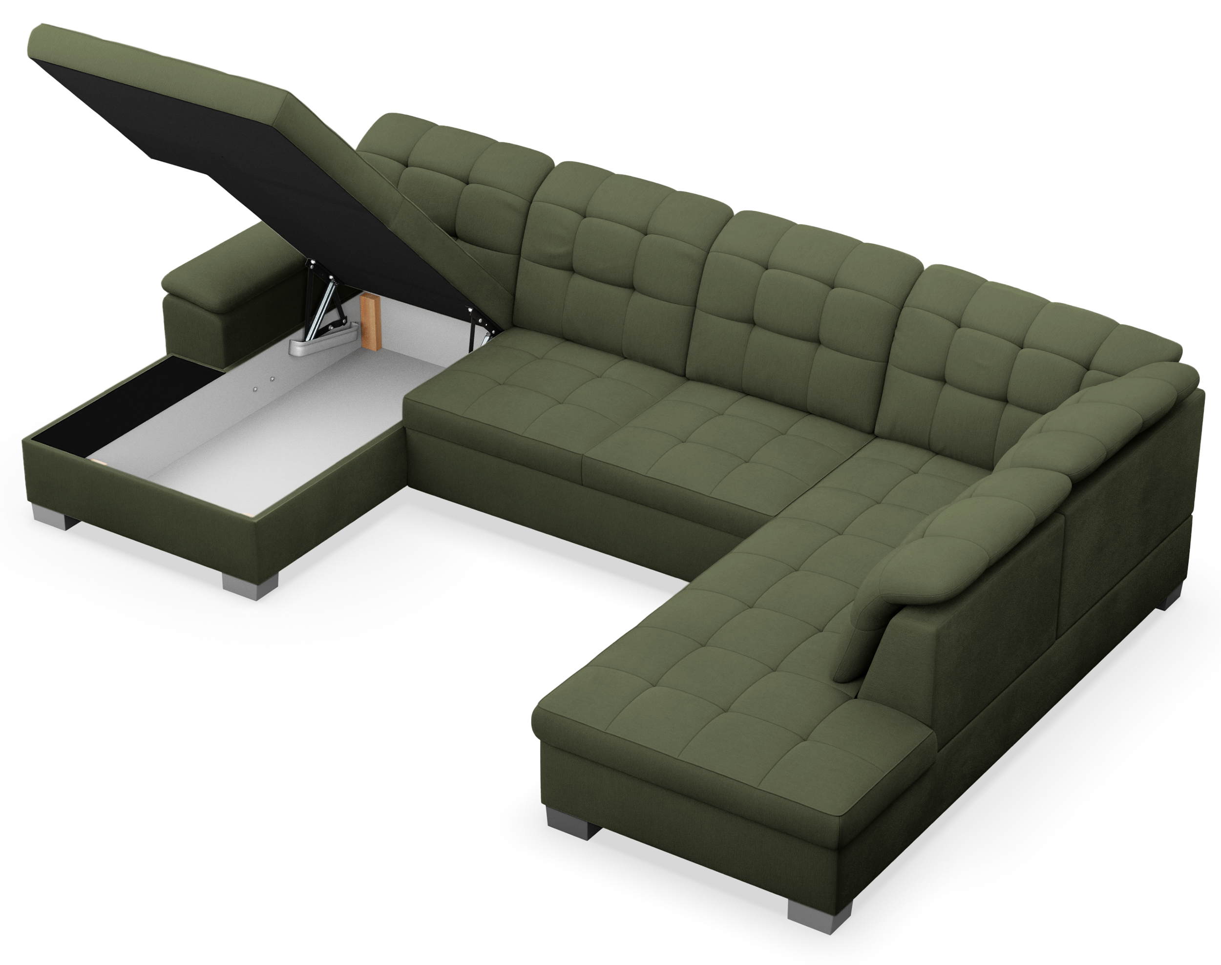 selsey-jamaal-ecksofa-mit-schlaffunktion-u-f-rmig-linksseitig-mit-stauraum-khaki image 6
