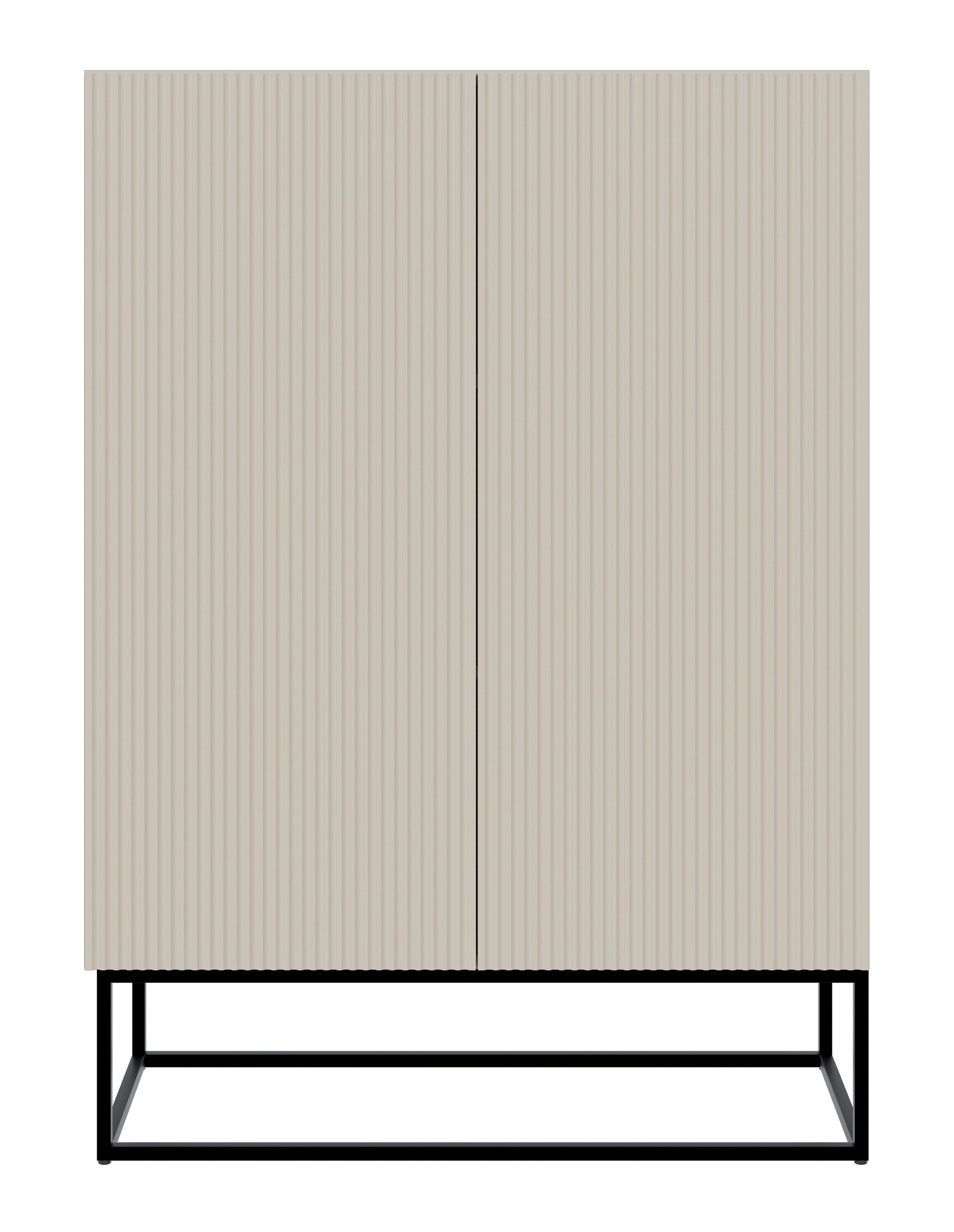 selsey-veldio-zweit-rige-kommode-90-cm-grau-beige-mit-gefr-ster-front-und-schwar image 5
