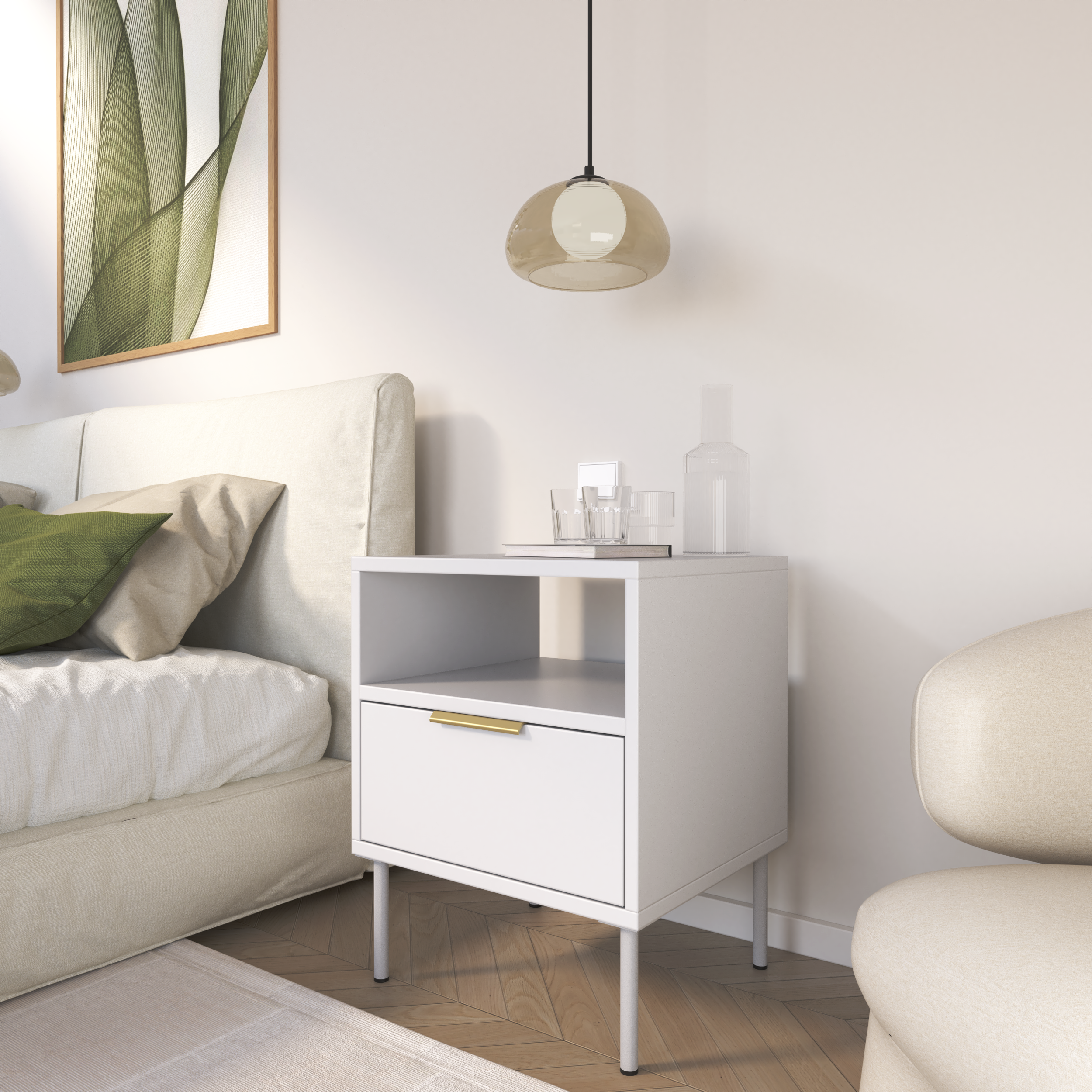 selsey-nachttisch-vena-45-cm-wei-mit-schublade-und-fach image 4