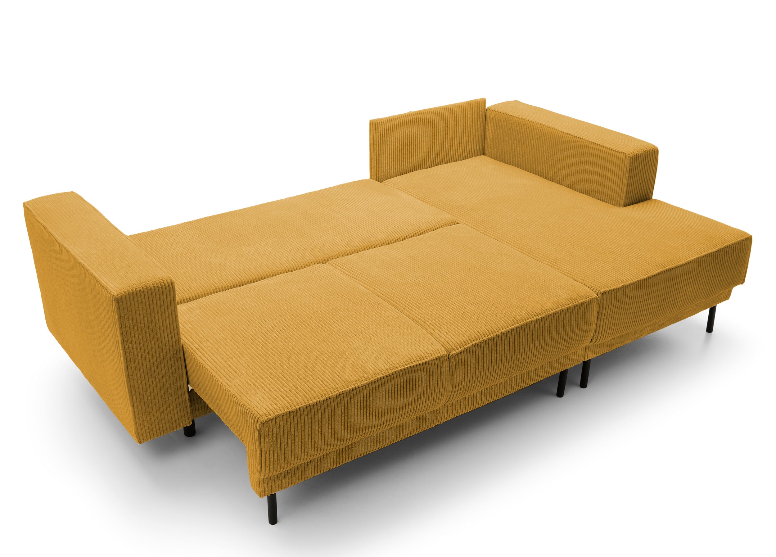 selsey-rodario-mini-ecksofa-rechts-l-form-senfgelb-cord-mit-schlaffunktion-und-s image 7