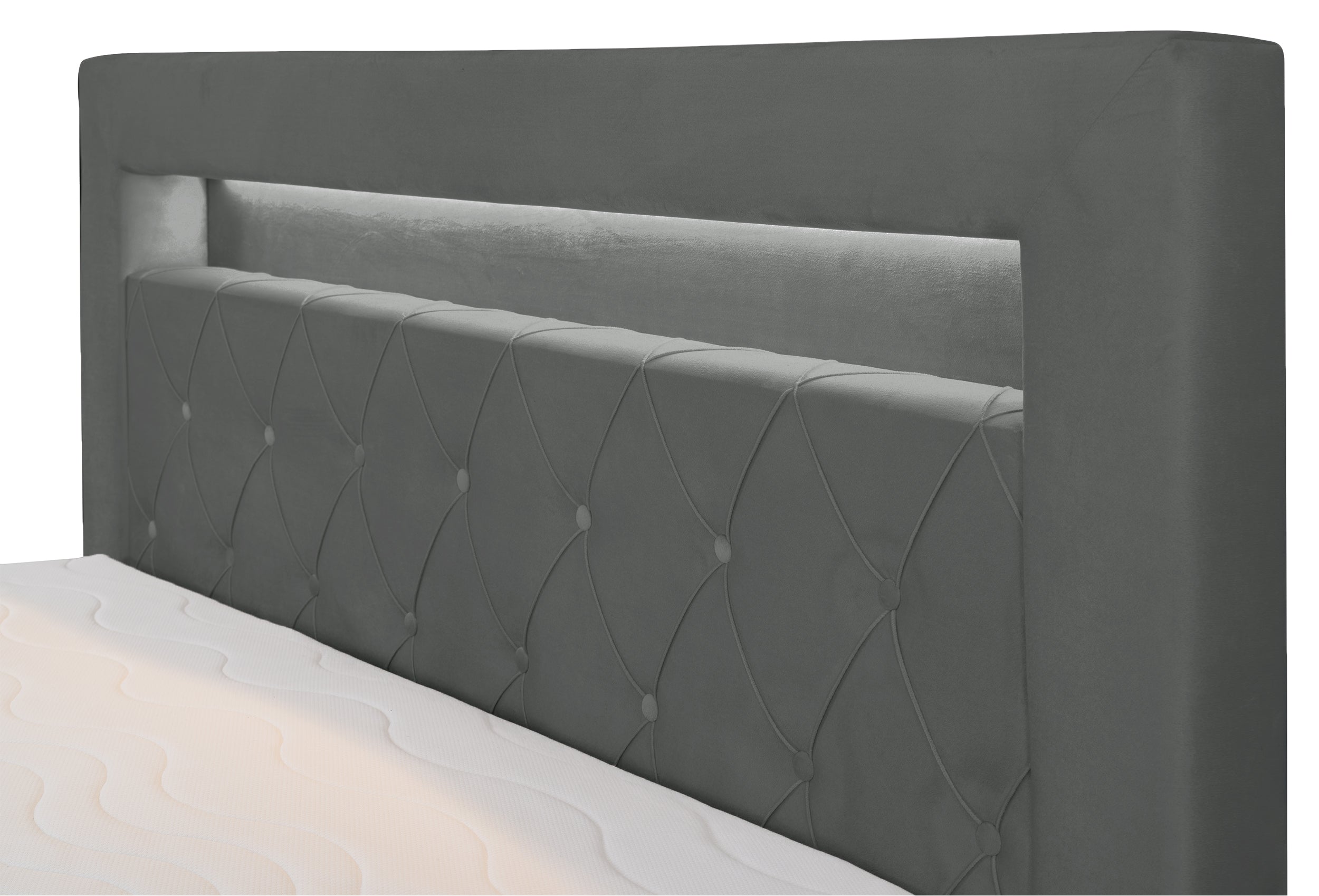 selsey-goldess-boxspringbett-140x200-cm-mit-stauraum-und-led-dunkelgrauer-samt image 4
