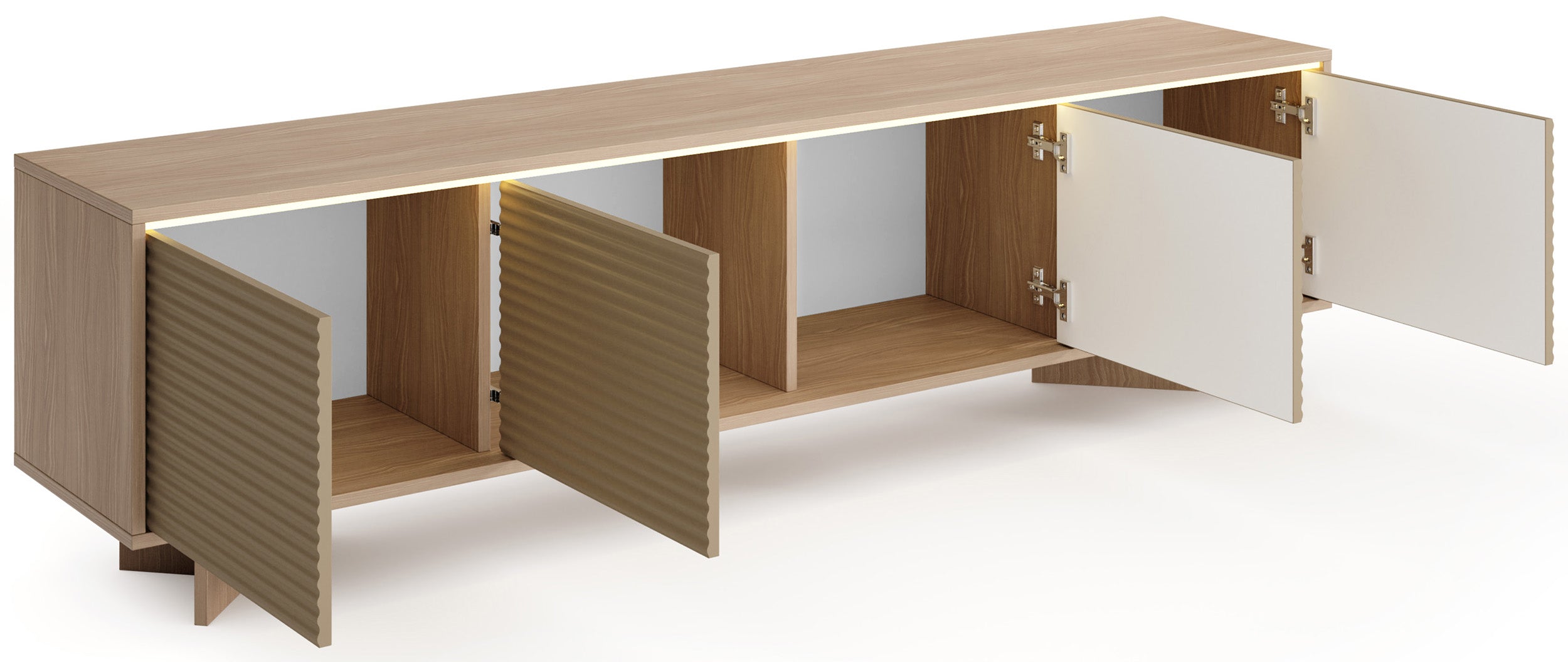selsey-semi-tv-schrank-204-cm-4-t-rig-mit-led-bolivar-natur-cappuccino image 3