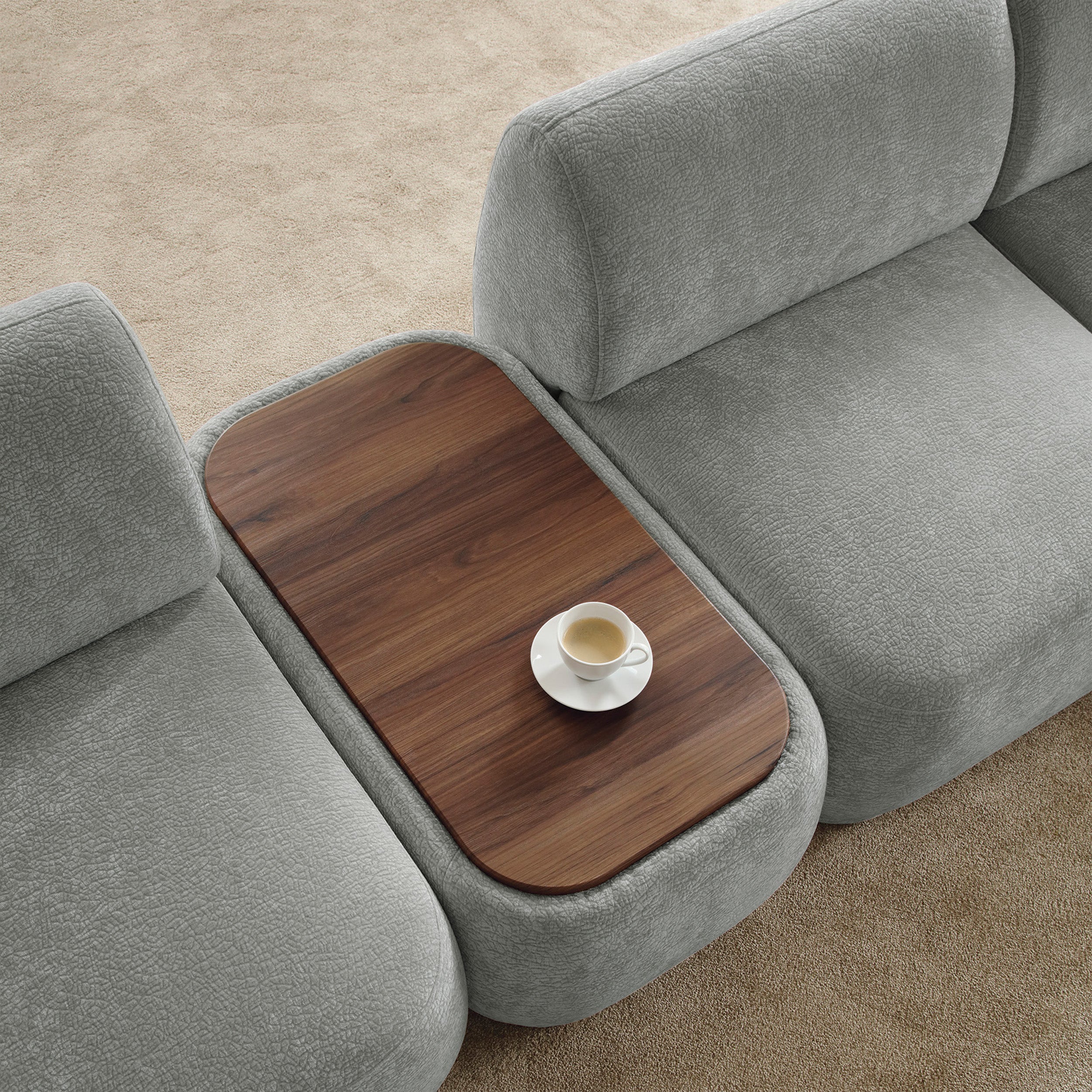 selsey-bommo-modulares-hocker-mit-tischplatte-rechteckig-grau-chenille image 2