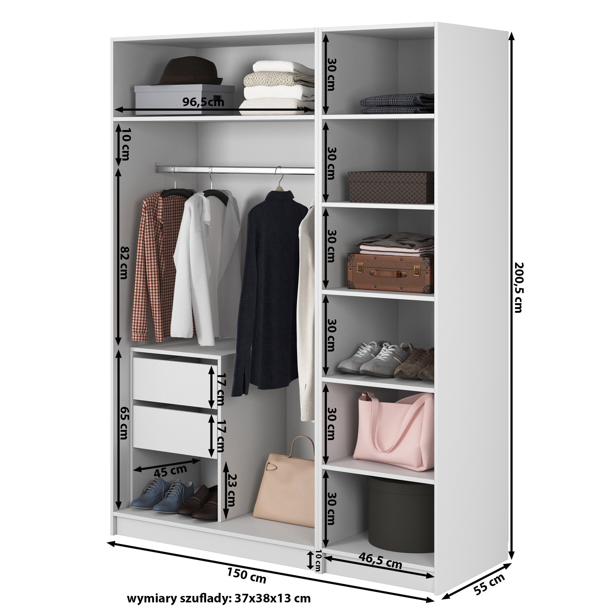 selsey-frame-dreht-renschrank-150-cm-schwarz-mit-kleiderstange-7-b-den-und-conta image 7