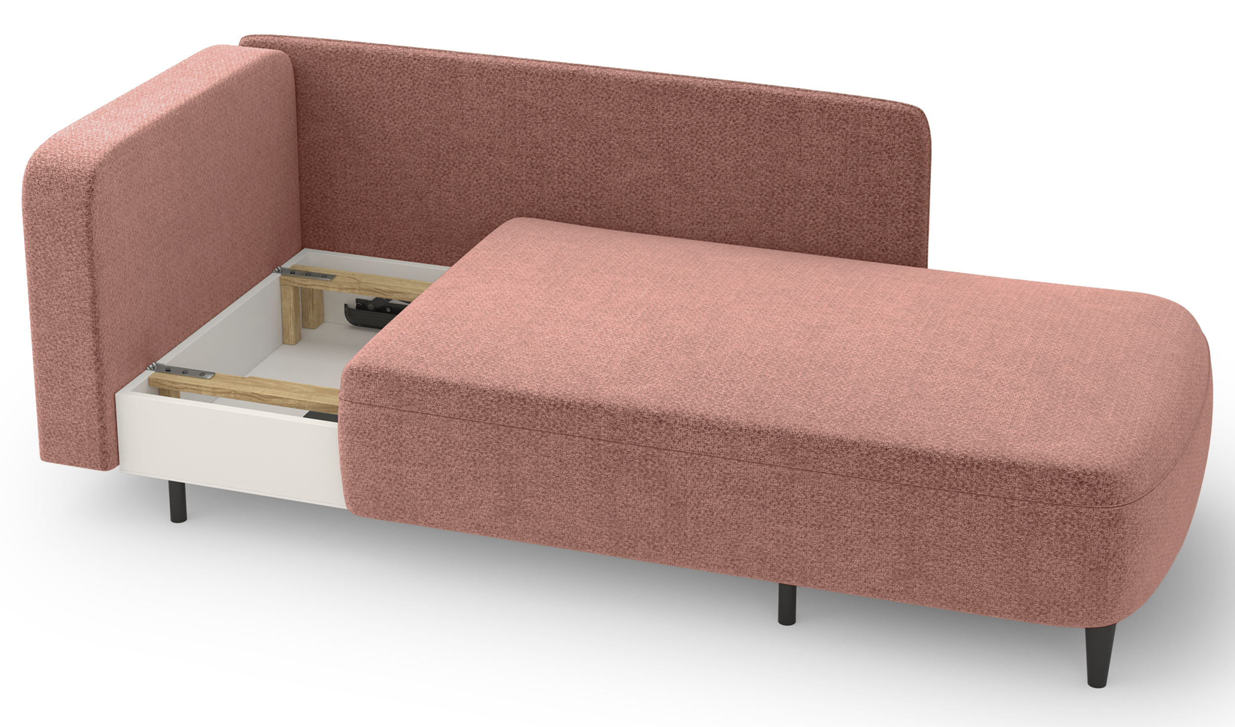 selsey-pinkio-klapp-liege-rechts-mit-schlaffunktion-und-stauraum-rosa-chenille image 7