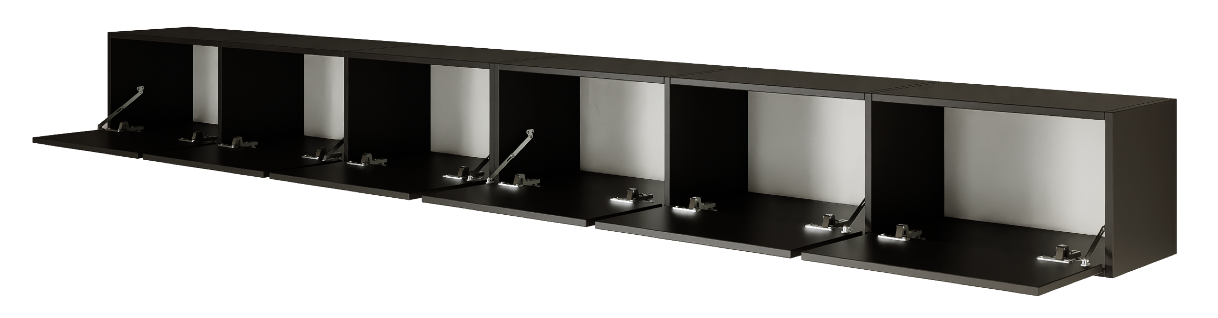selsey-framme-h-ngender-tv-schrank-300-cm-mit-6-klappen-schwarz image 5