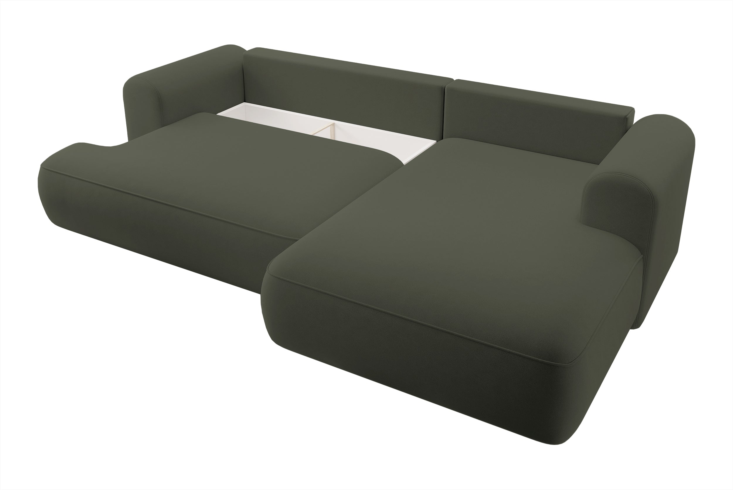 selsey-ovo-ecksofa-mit-schlaffunktion-rechtsseitig-l-f-rmig-olivgr-ner-samt-mit- image 6