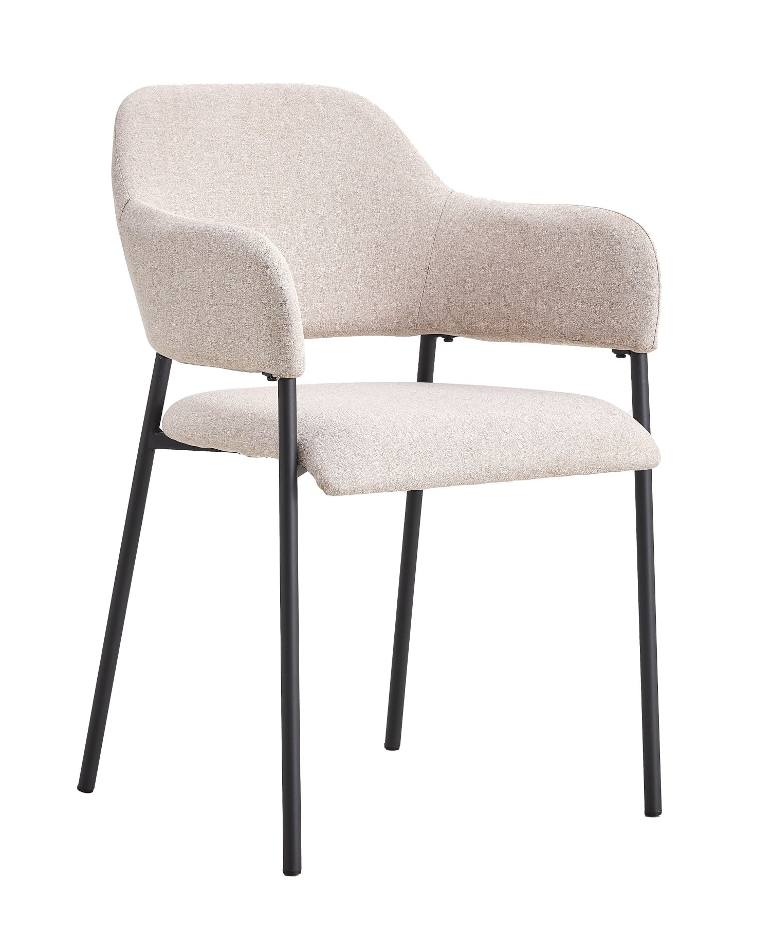selsey-azhai-stuhl-mit-armlehnen-gepolstert-beige image 1