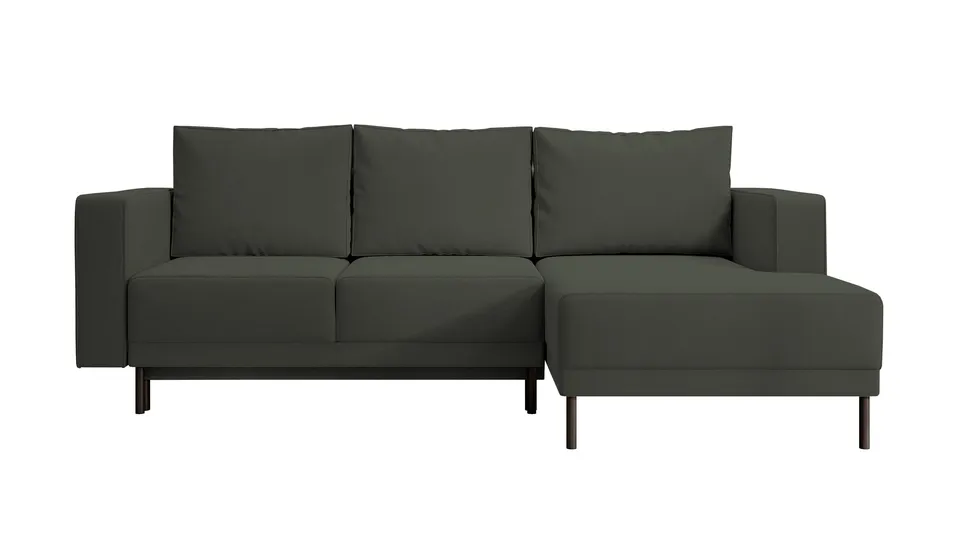 selsey-rodario-mini-ecksofa-mit-schlaffunktion-l-form-rechts-olivgr-ner-samt-mit image 1