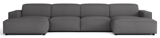 selsey-sellmo-ecksofa-u-f-rmig-universell-dunkelgrau-hydrophober-chenille image 1