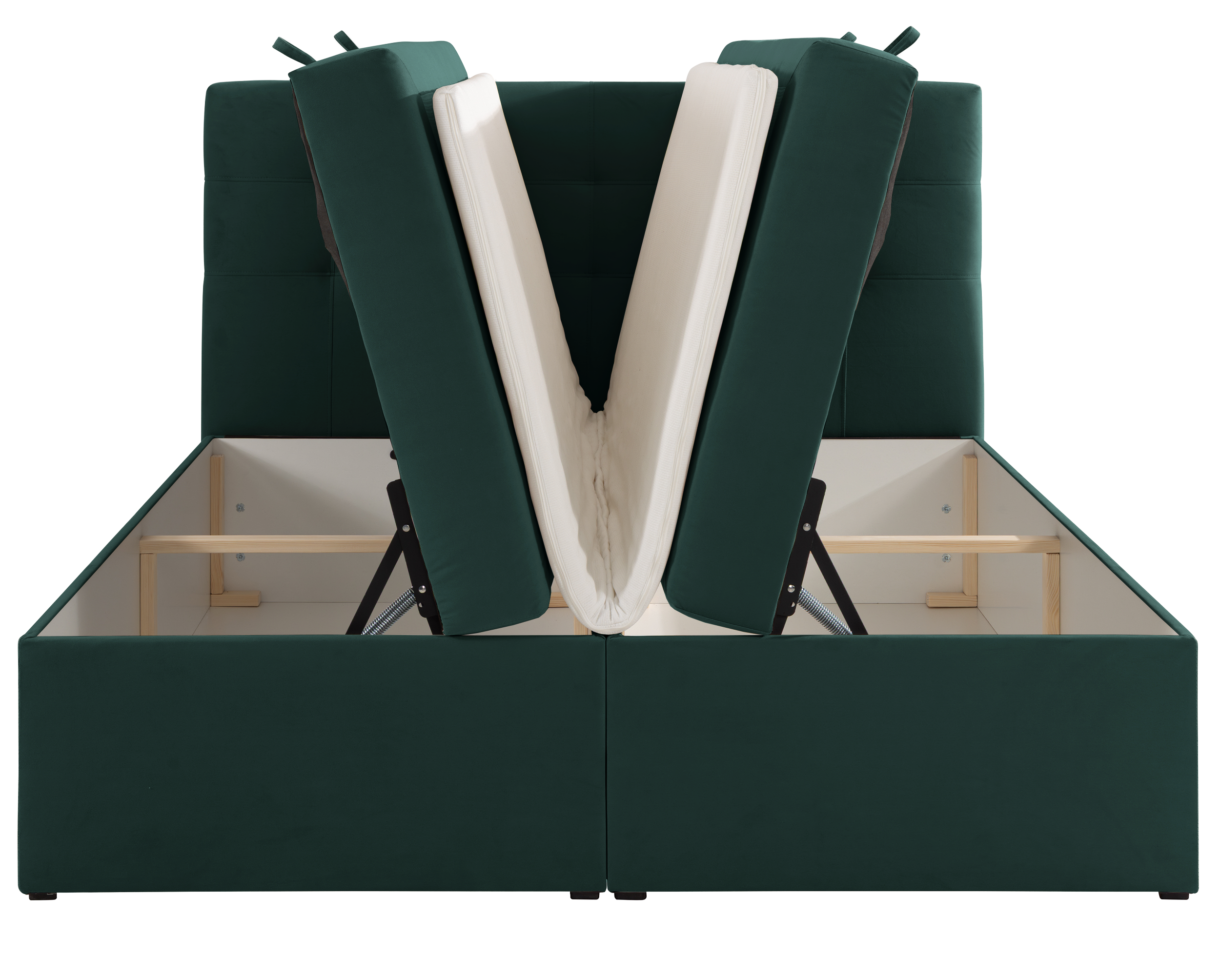 selsey-ronneo-kontinentalbett-140x200-cm-mit-stauraum-und-topper-gr-ner-samt image 5