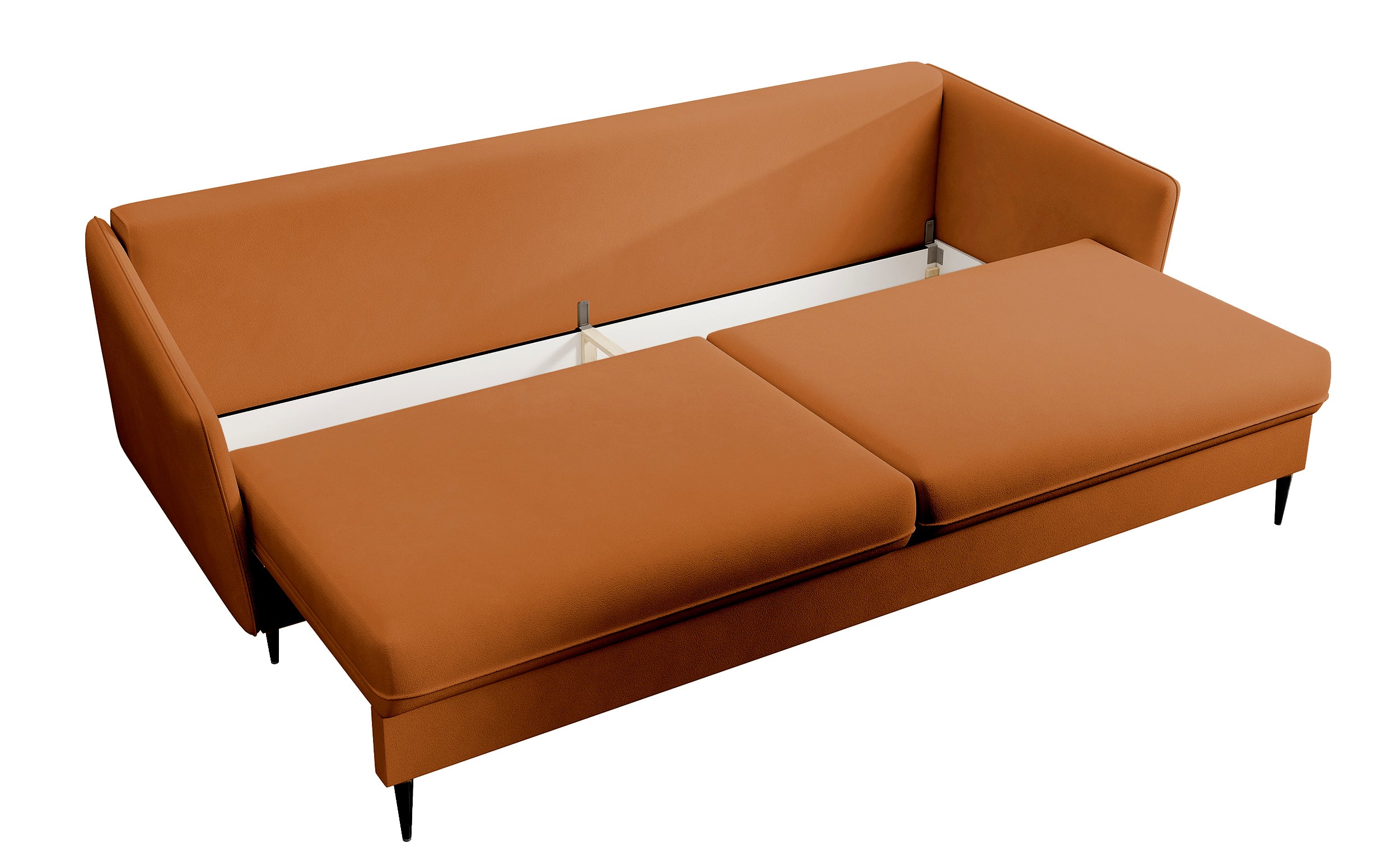 selsey-volio-3-sitzer-ausklapp-sofa-in-kupferfarbenem-samt-hydrophob-schwarze-be image 8