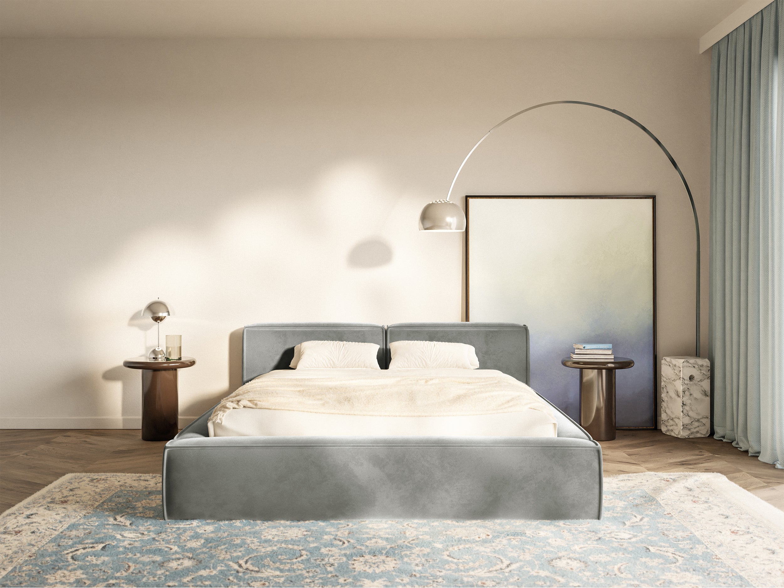 selsey-tilves-slim-low-polsterbett-140x200-cm-mit-stauraum-grauer-samt image 3