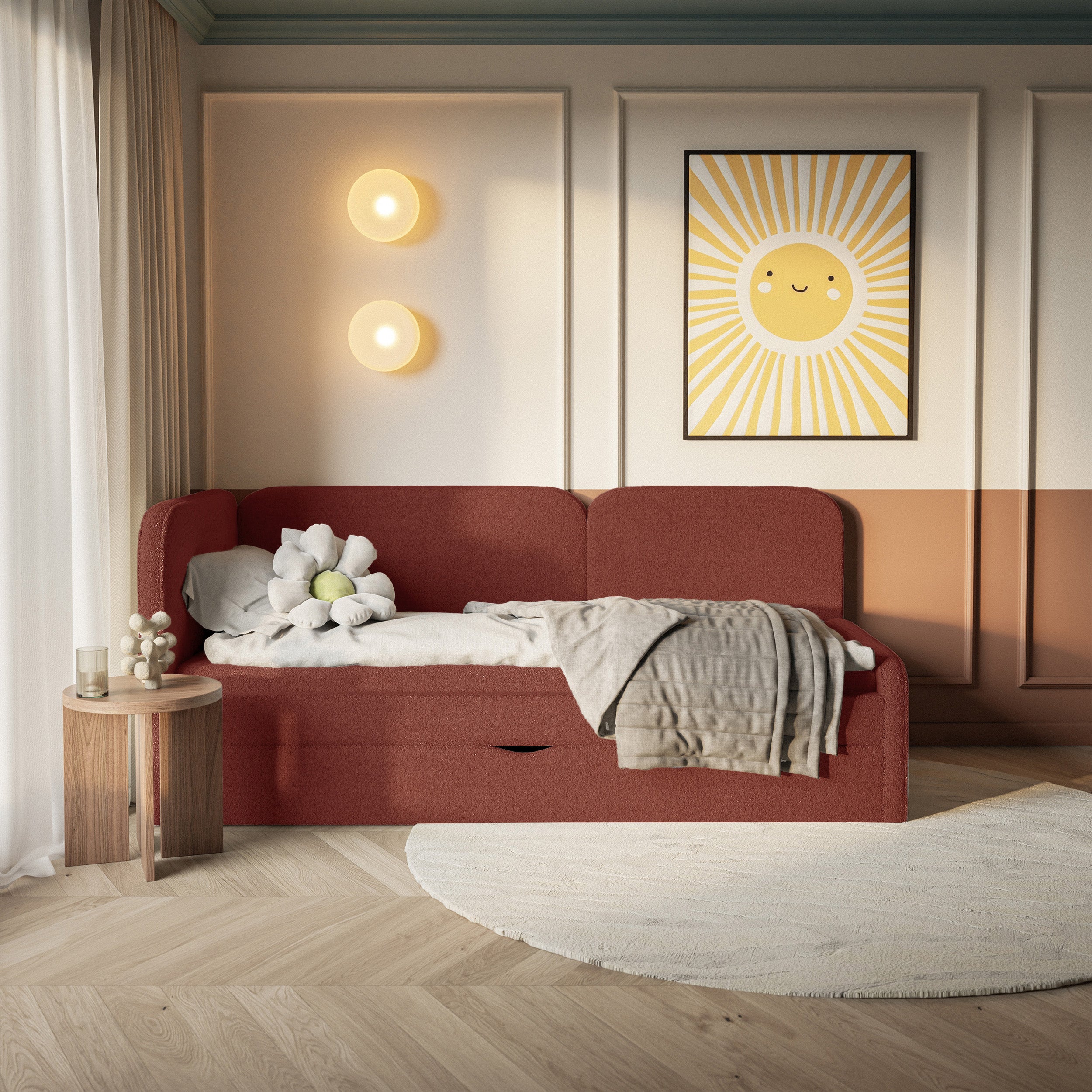 selsey-cuddy-jugendbett-90x200-cm-linksseitig-mit-matratze-und-stauraum-ziegelro image 3