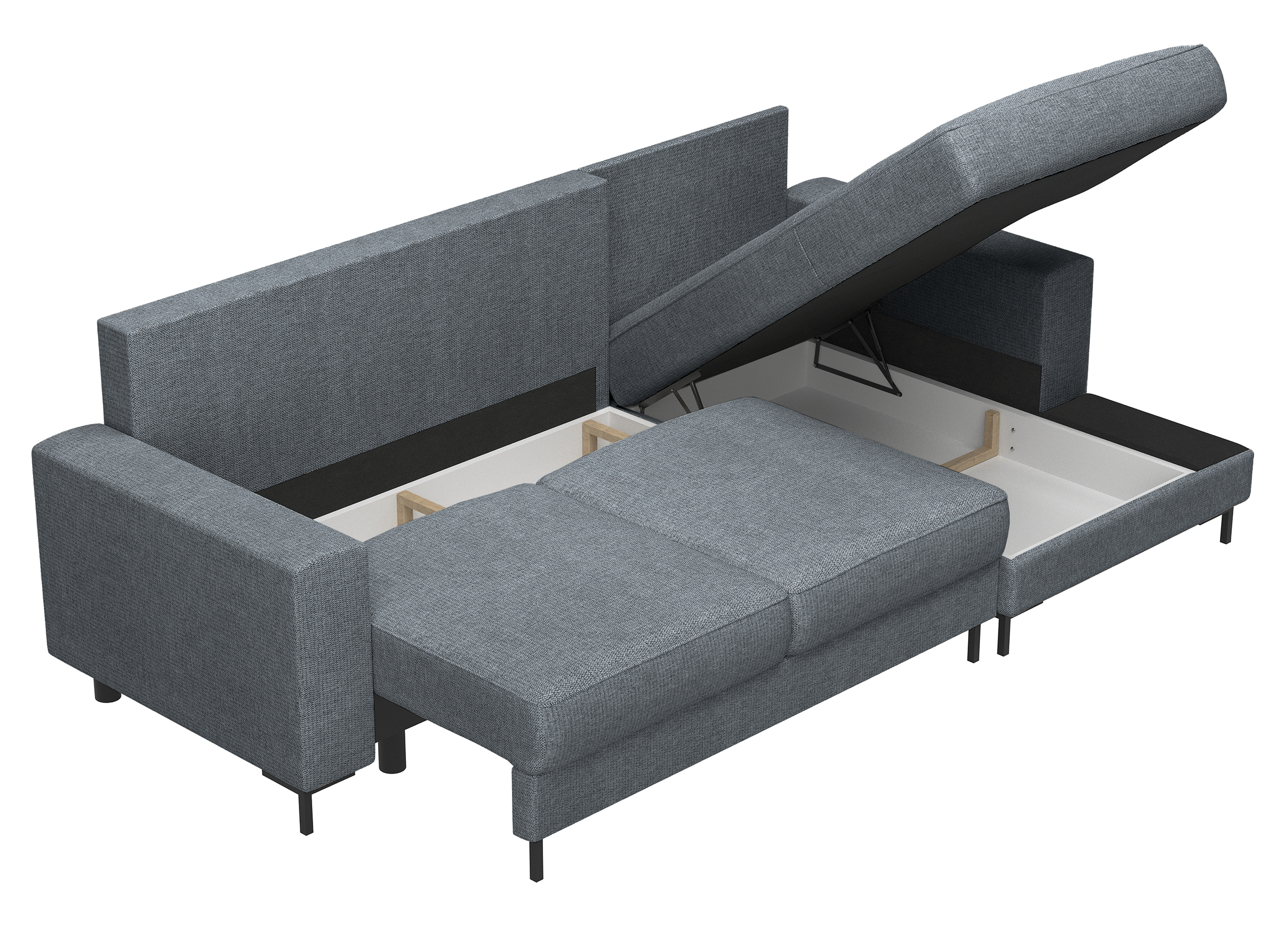 selsey-mokpeo-ecksofa-mit-schlaffunktion-rechts-chenille-dunkelgrau image 6