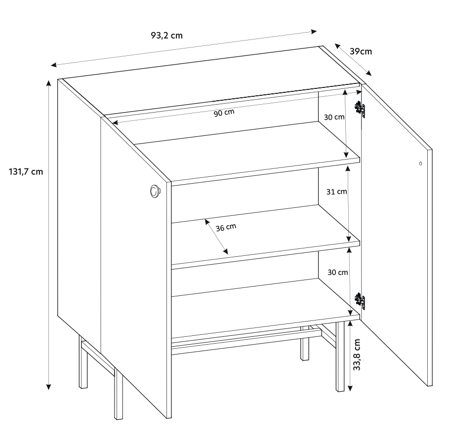 selsey-divenos-hohe-kommode-zweit-rig-93-cm-schwarz image 6