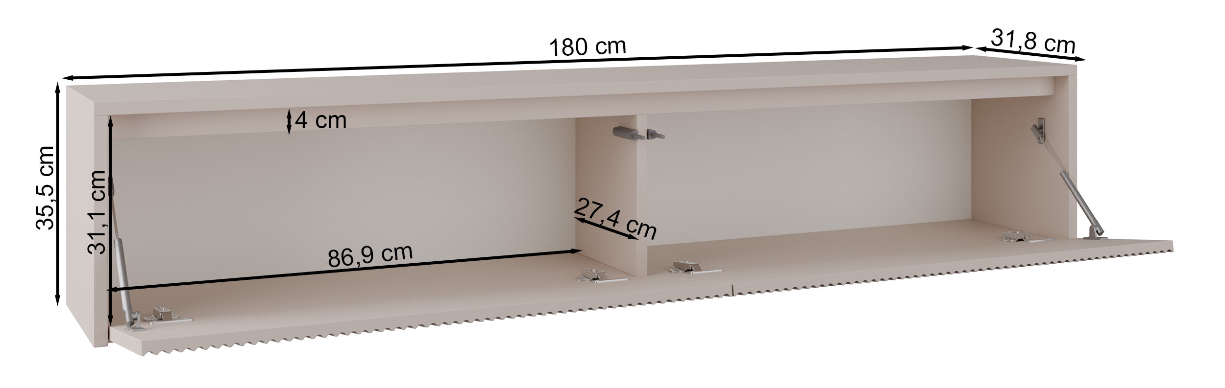 selsey-vemmi-180-cm-tv-schrank-zweit-rig-mit-geriffelter-kaschmir-front image 7
