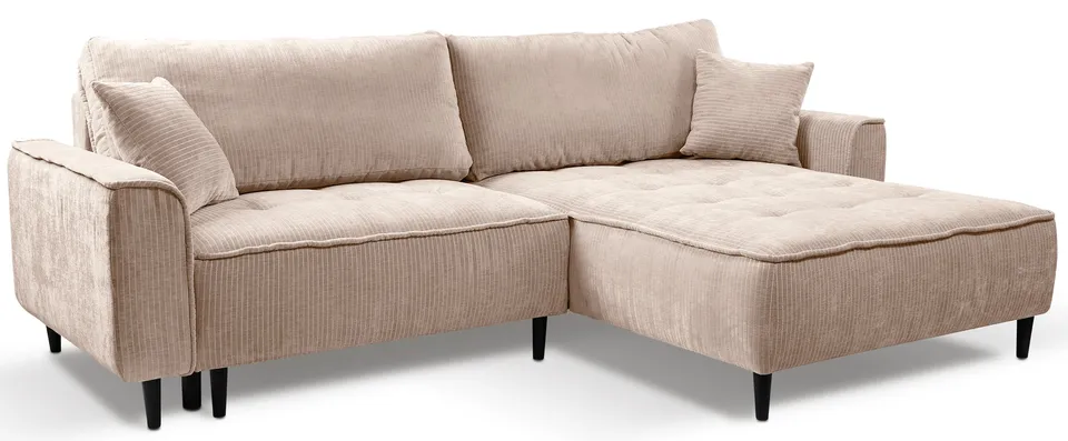 selsey-blues-ecksofa-mit-schlaffunktion-l-form-rechts-mit-stauraum-beige-cordsto image 1