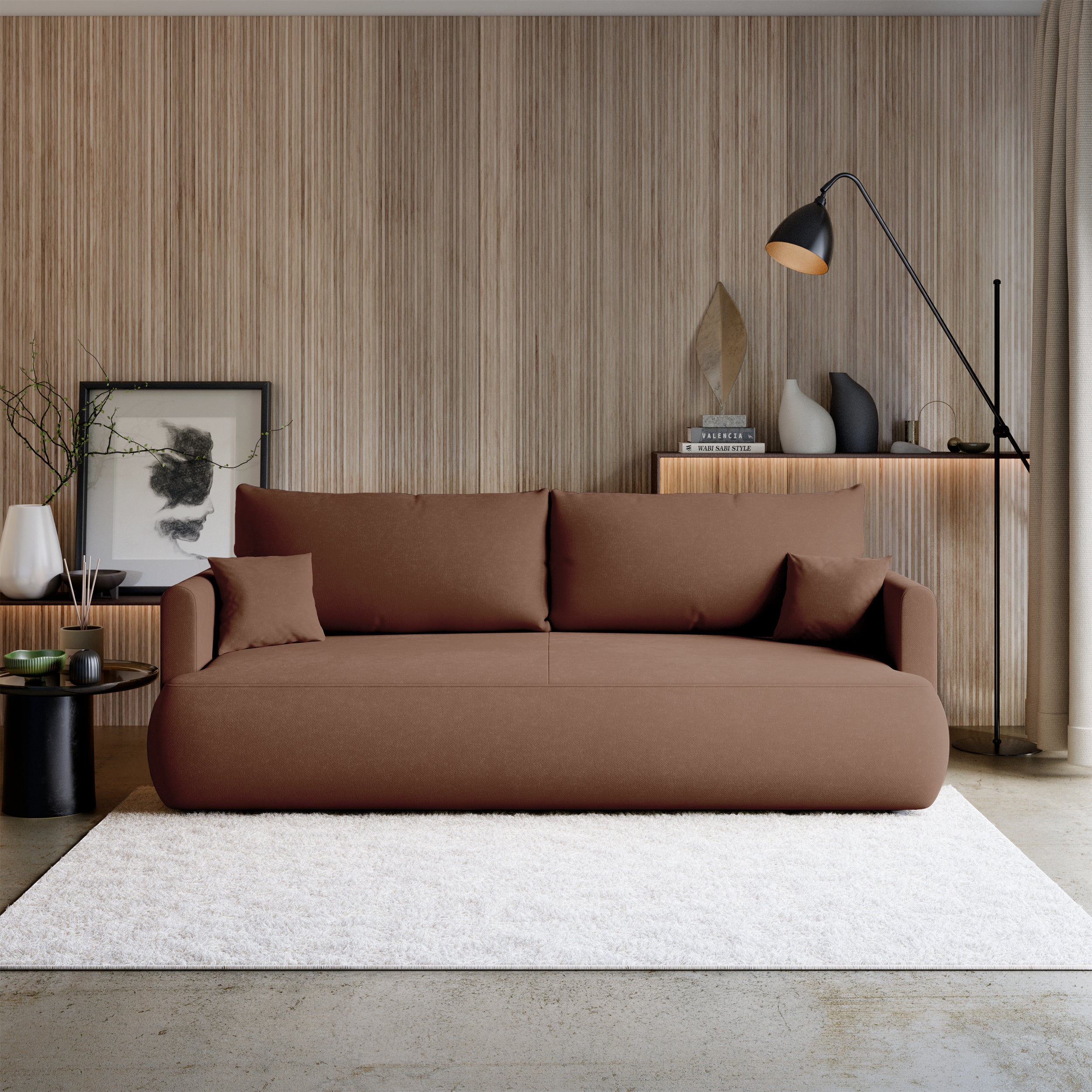 selsey-ovo-mini-drei-sitzer-schlafsofa-mit-stauraum-hellbeiger-samt image 7