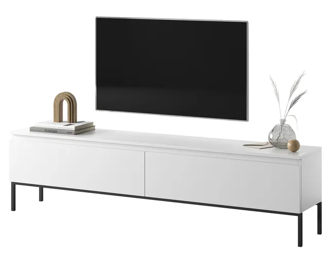selsey-bemmi-tv-schrank-175-cm-wei-mit-schwarzen-beinen image 1