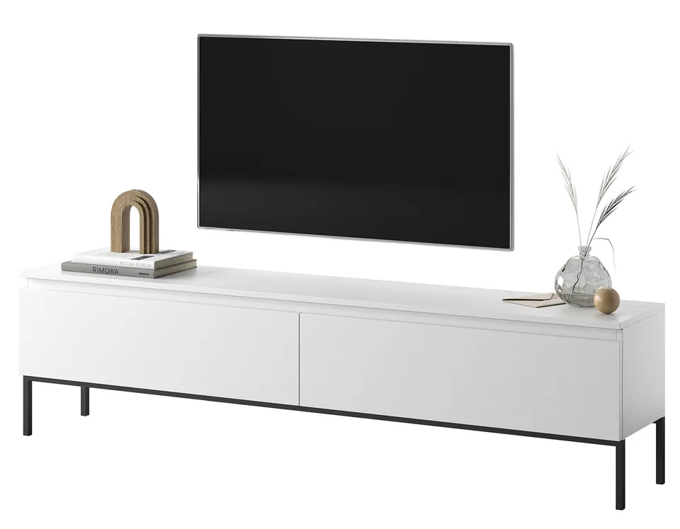 selsey-bemmi-tv-schrank-175-cm-wei-mit-schwarzen-beinen image 1