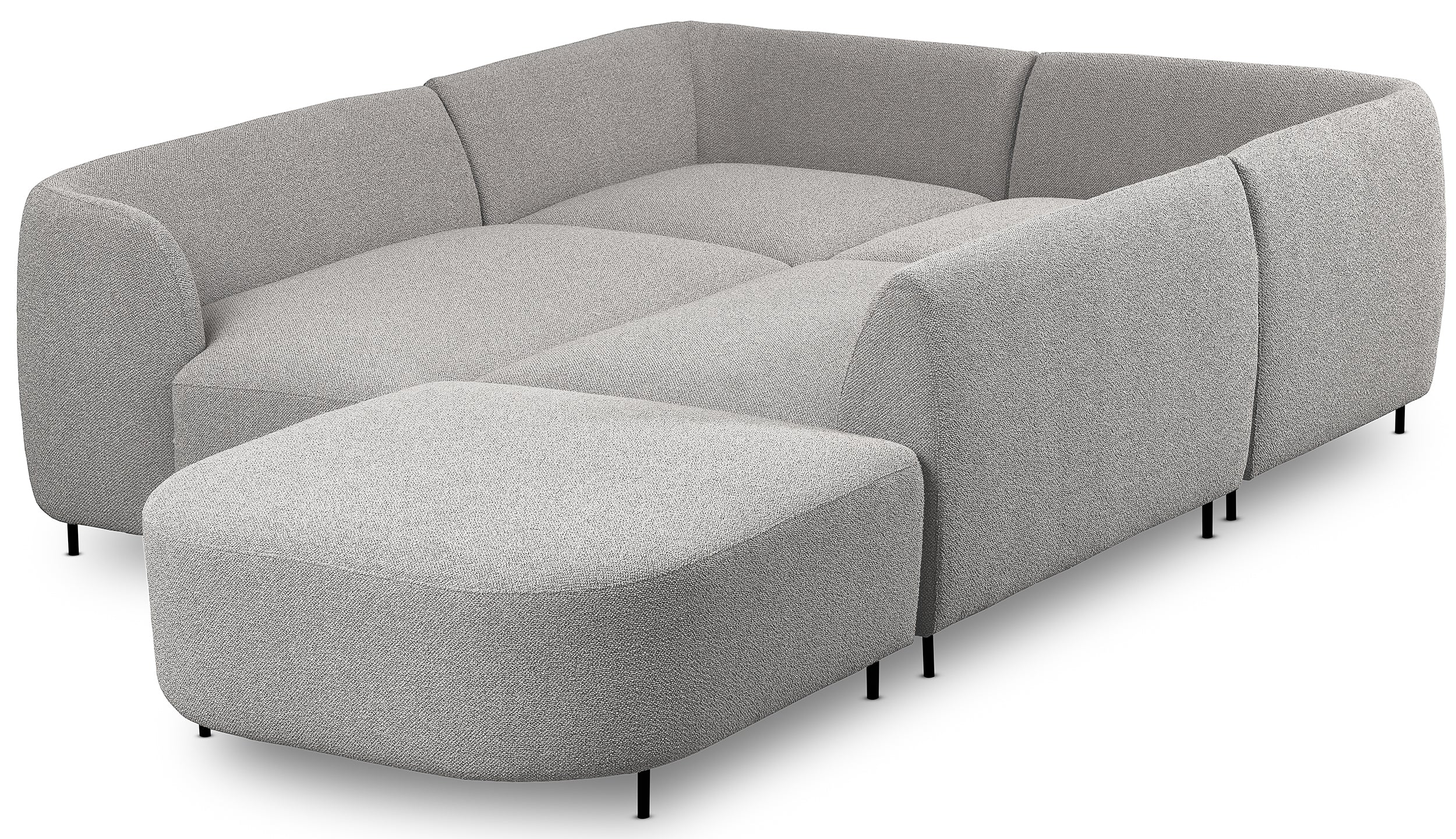 selsey-lanomi-modulares-ecksofa-u-f-rmig-links-hellgrauer-boucl-stoff-loop image 5
