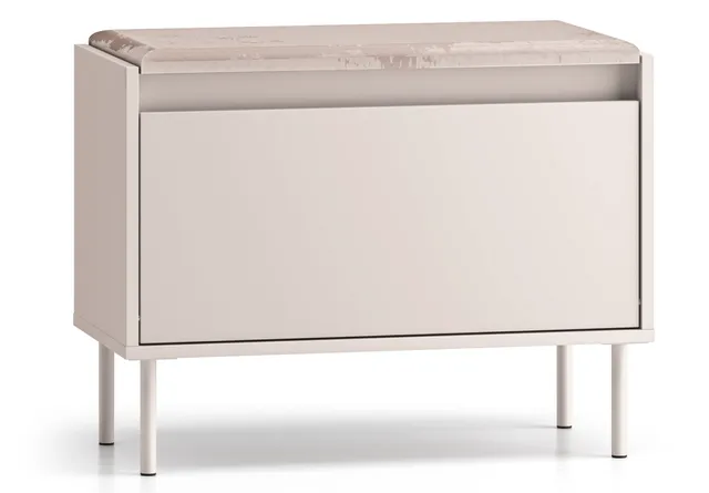 selsey-dioce-schuhschrank-mit-klappe-und-sitzfl-che-69-cm-kaschmir image 1