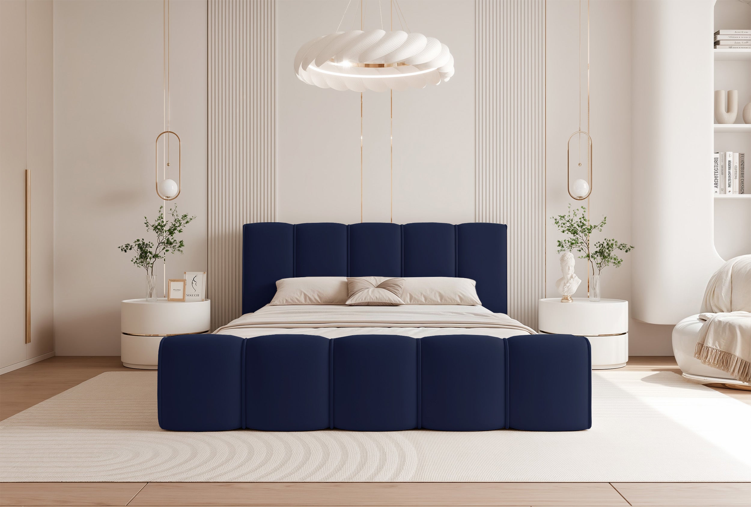 selsey-moenne-polsterbett-180x200-cm-mit-stauraum-marineblauer-samt-metallrahmen image 4