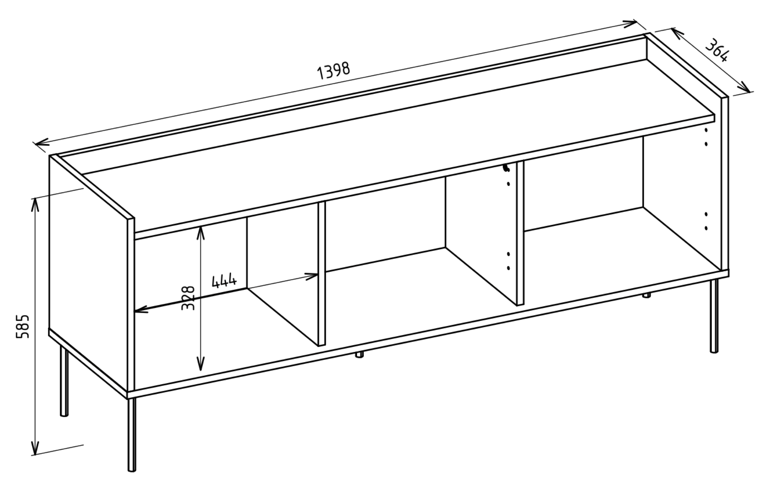 selsey-tovi-tv-schrank-dreit-rig-140-cm-wei-lindberg-eiche image 8