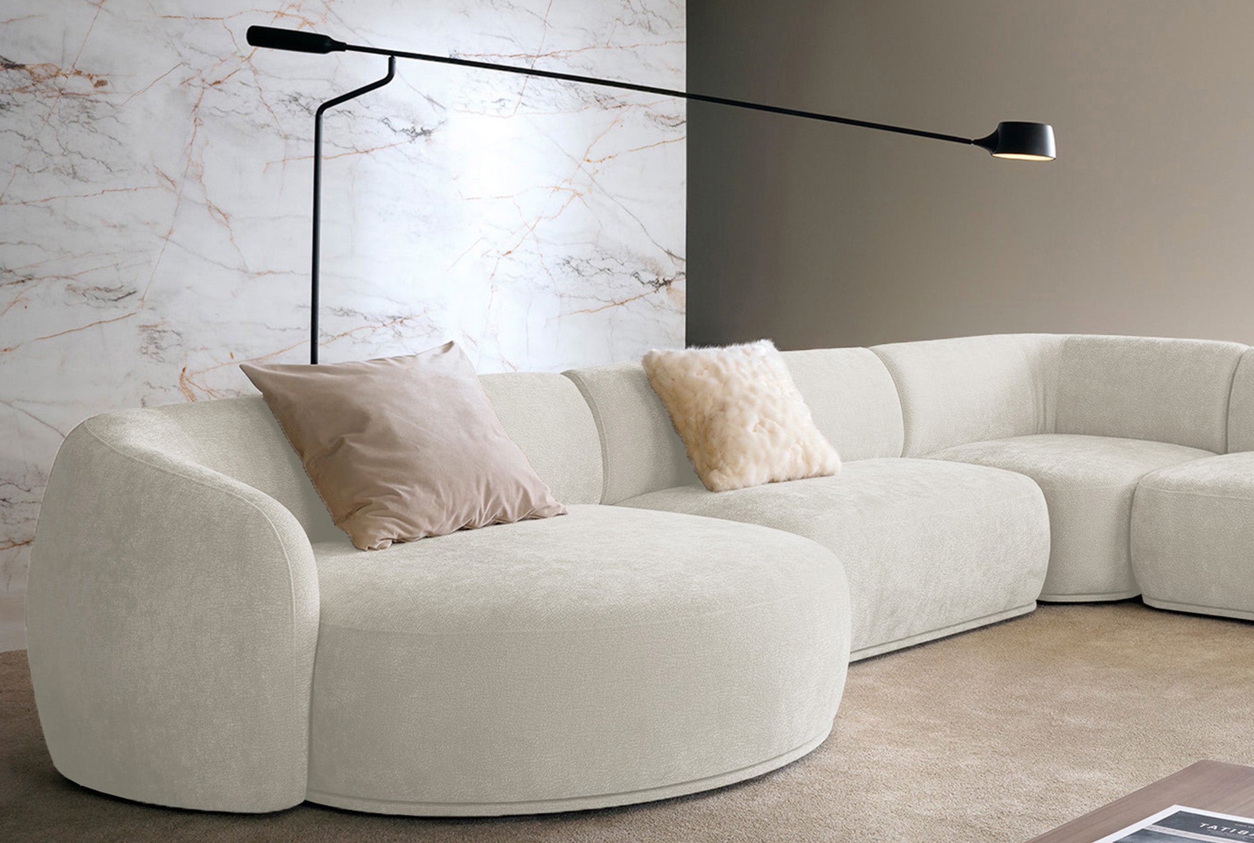 selsey-bommo-modulares-ecksofa-l-form-links-mit-hocker-creme-chenille image 5