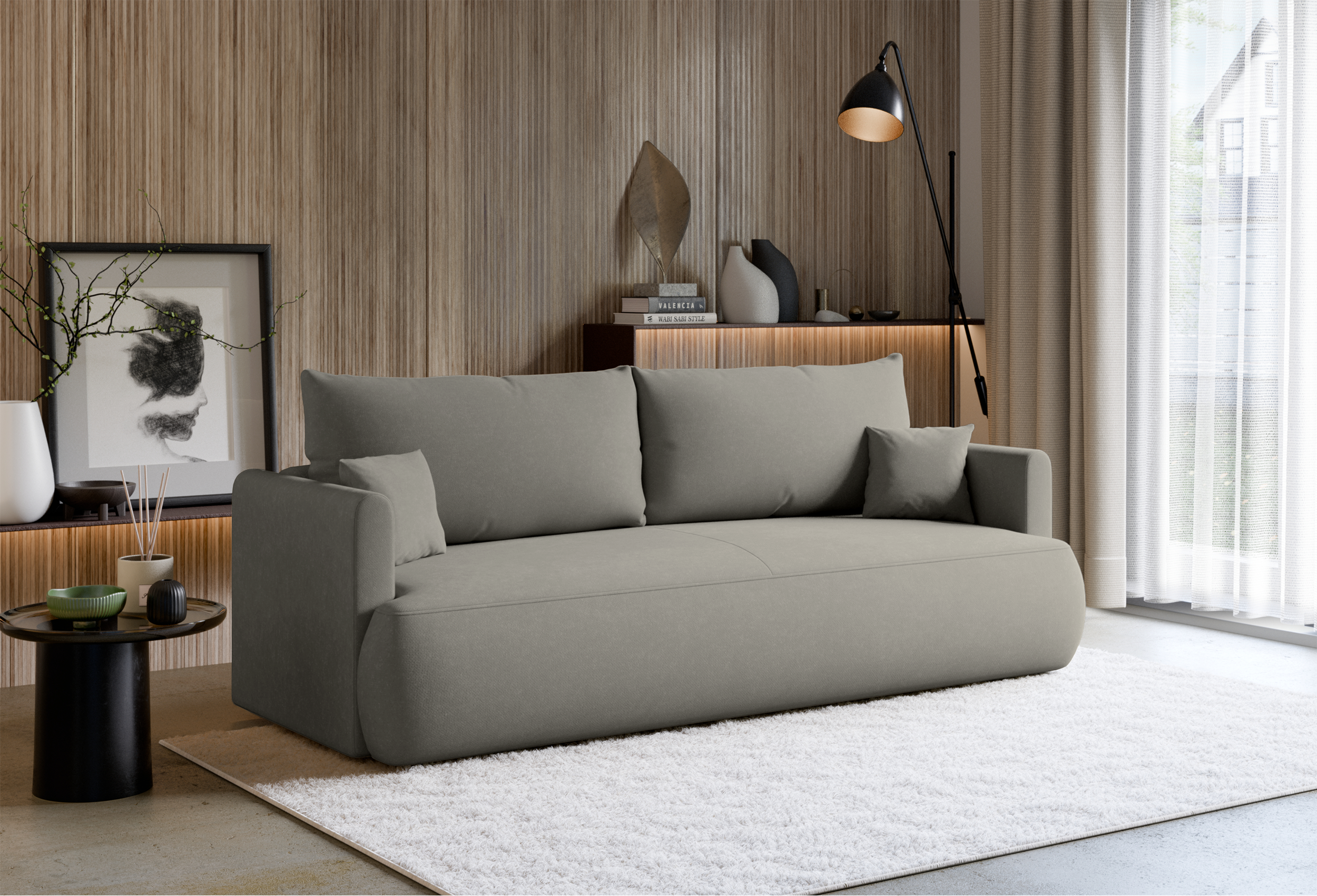selsey-ovo-mini-3-sitzer-schlafsofa-mit-stauraum-hellgrau-chenille-pflegeleicht image 4