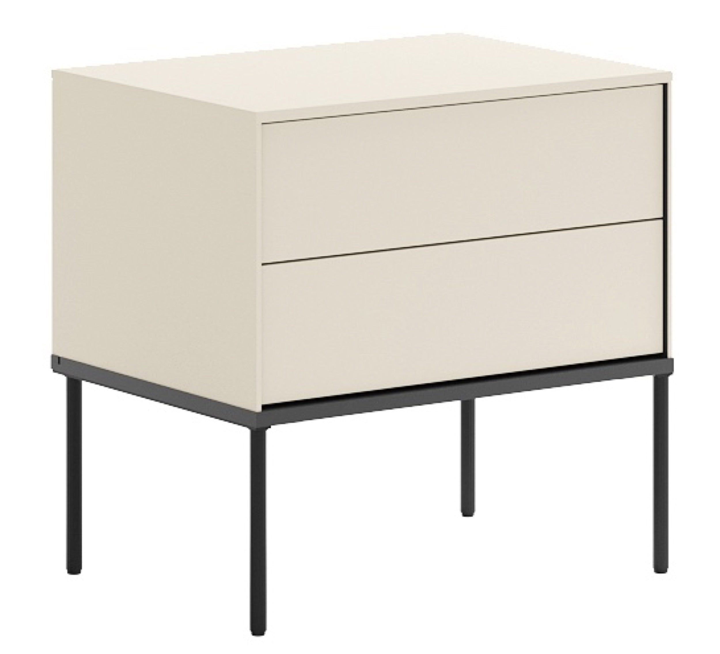 selsey-bellezo-nachttisch-mit-zwei-schubladen-56-cm-cremefarben image 2