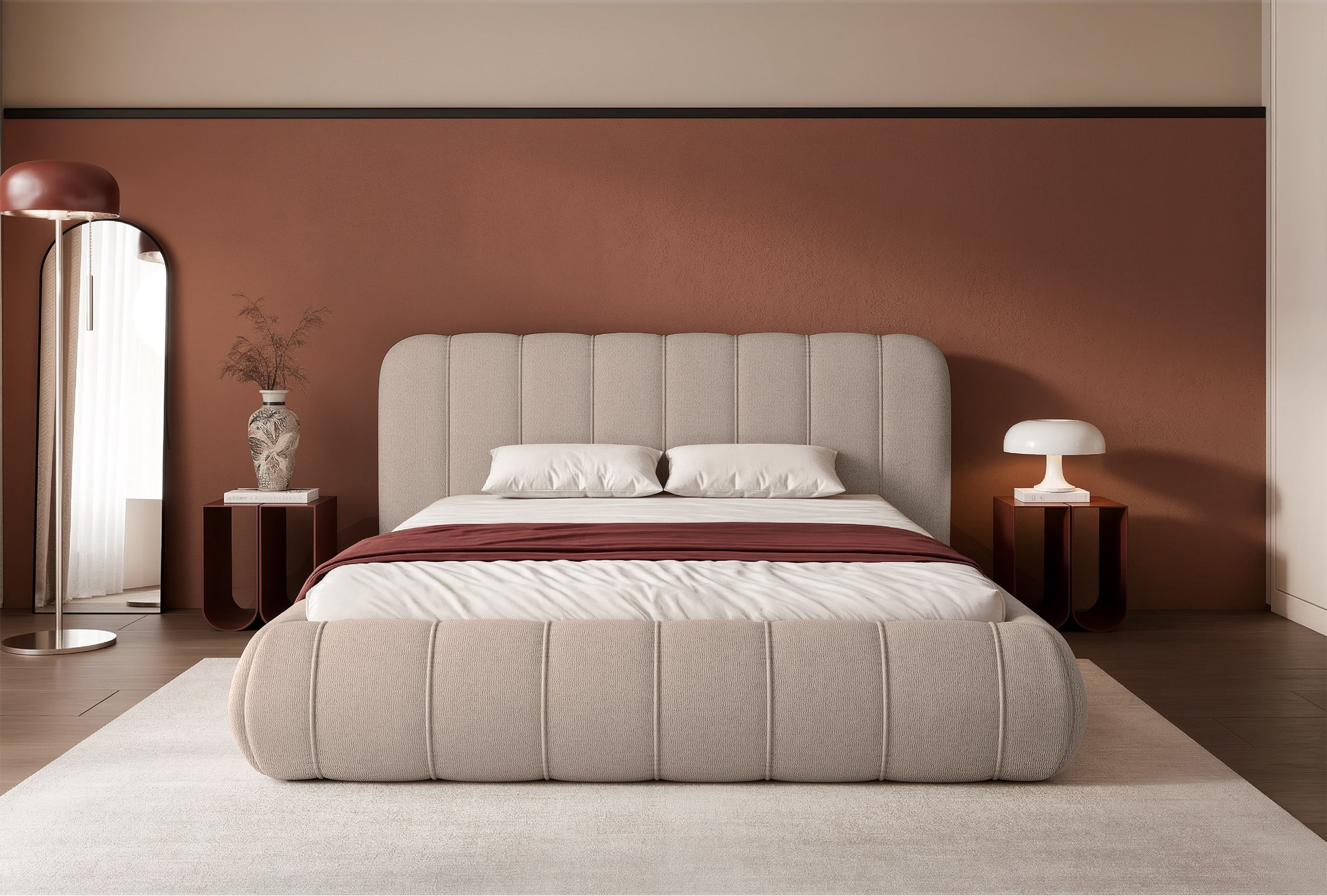 selsey-polsterbett-malunna-140x200-cm-mit-stauraum-hellbeige-grauer-chenille image 3
